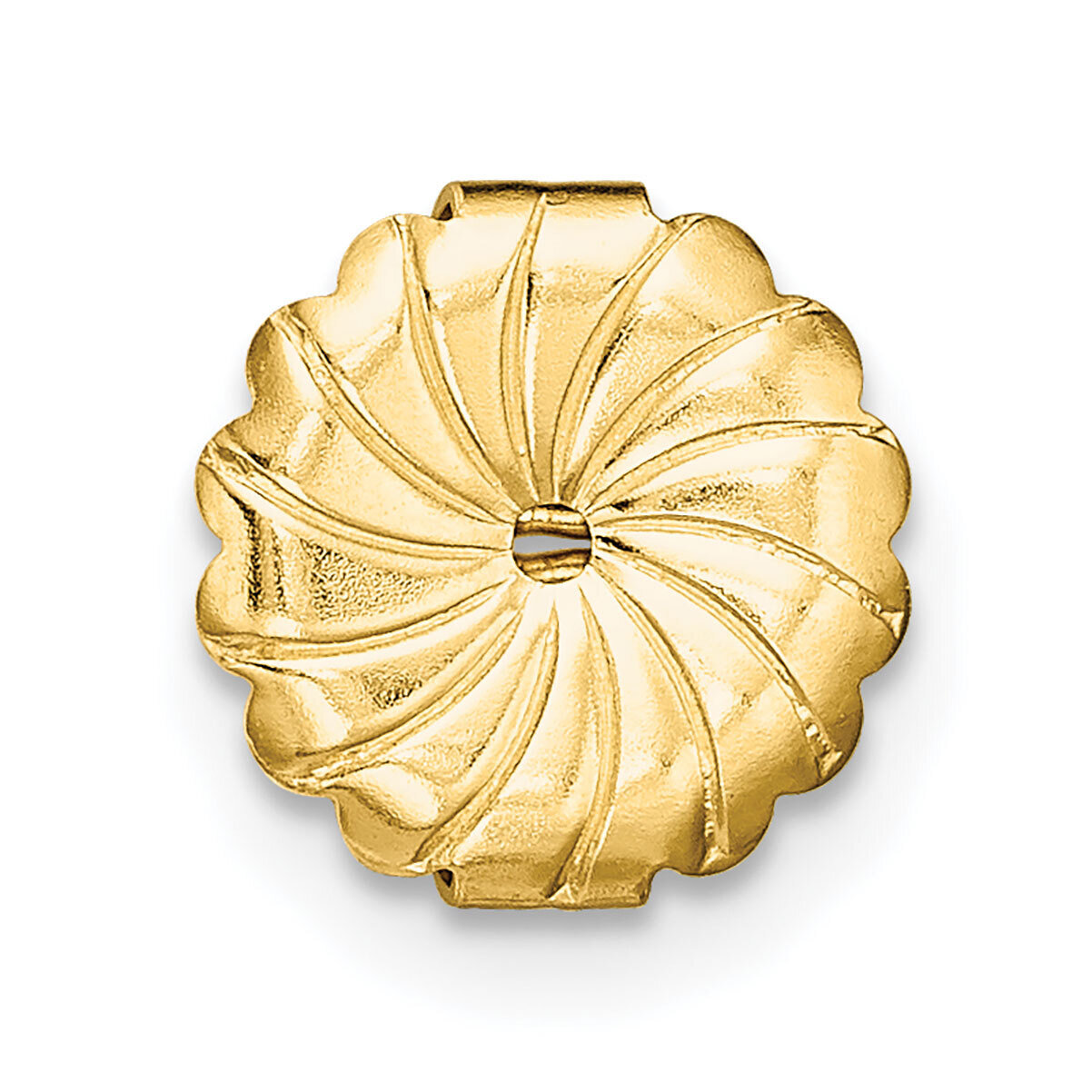 Ultra Heavy Friction Earring Nut Component 14k Yellow Gold YG718, MPN: YG718,