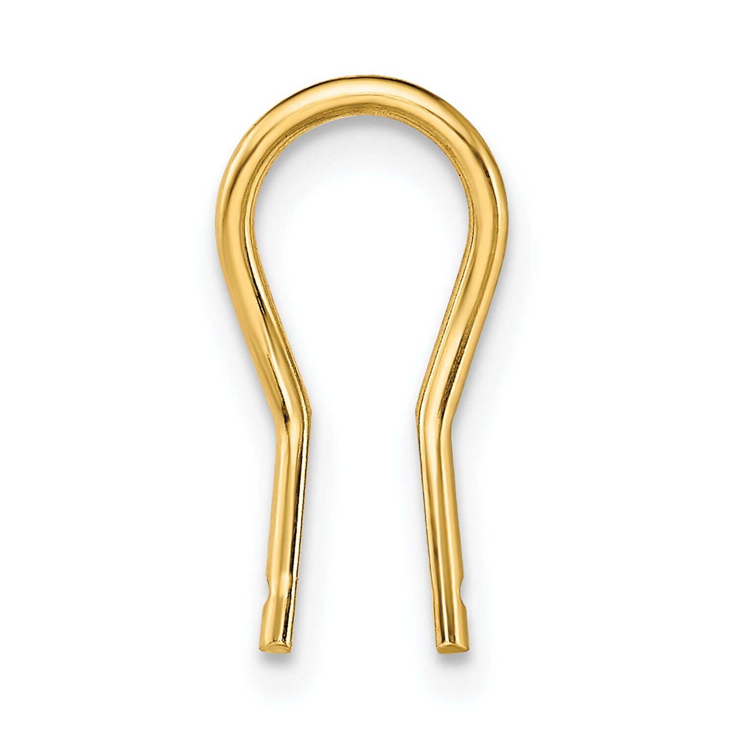 Lightweight Omega Clip Wire Component 14k Yellow Gold YG749, MPN: YG749,