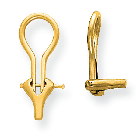 Heavyweight Omega Clip Component 14k Yellow Gold YG753, MPN: YG753,