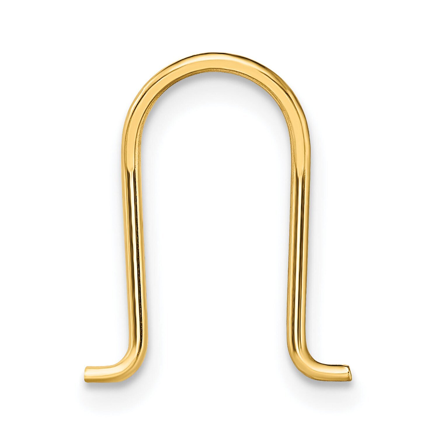 Medium Spring Omega Clip Component 14k Yellow Gold YG768, MPN: YG768,