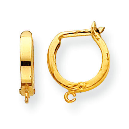 Hinged Earring with Ring Component 14k Yellow Gold YG817, MPN: YG817,