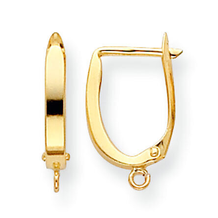 Hinged Earring with Ring Component 14k Yellow Gold YG819, MPN: YG819,
