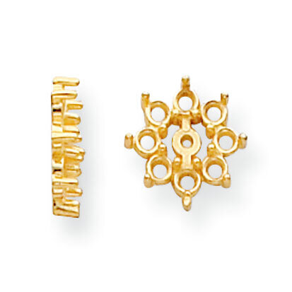 Diamond Earring Jacket Component 14k Yellow Gold YG919, MPN: YG919,