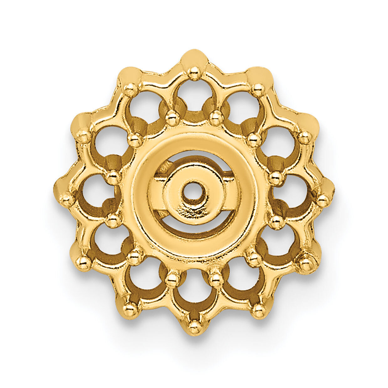 Diamond Earring Jacket Component 14k Yellow Gold YG922, MPN: YG922,