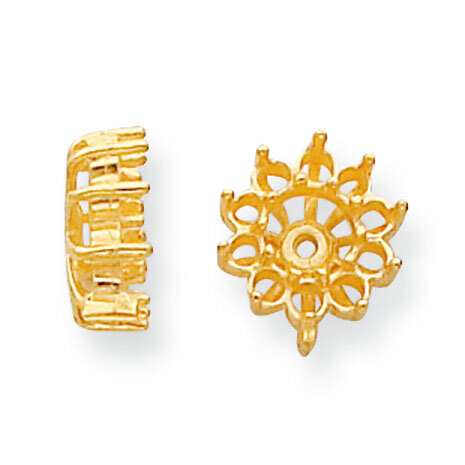 Diamond Earring Jacket Component 14k Yellow Gold YG925, MPN: YG925,