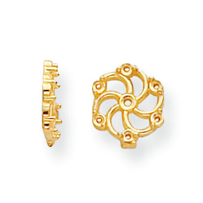 Diamond Earring Jacket Component 14k Yellow Gold YG926, MPN: YG926,