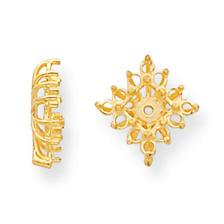 Diamond Earring Jacket Component 14k Yellow Gold YG931, MPN: YG931,