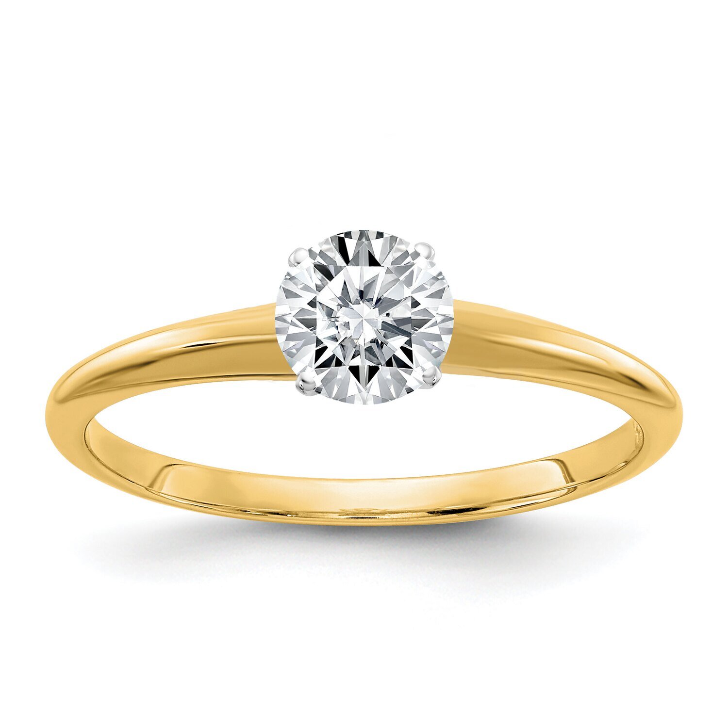 4-prong 1/2 round Very Lightweight Shank 14k Yellow Gold YGSH13-11MT, MPN: YGSH13-11MT, 191101323256