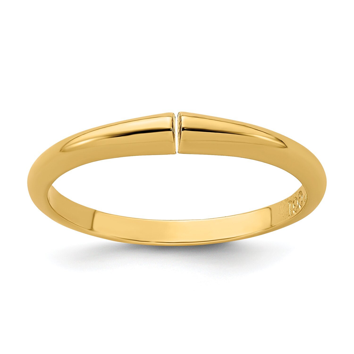 Flat End 1/2 round Medium Weight Shank 14k Yellow Gold YGSH21, MPN: YGSH21,