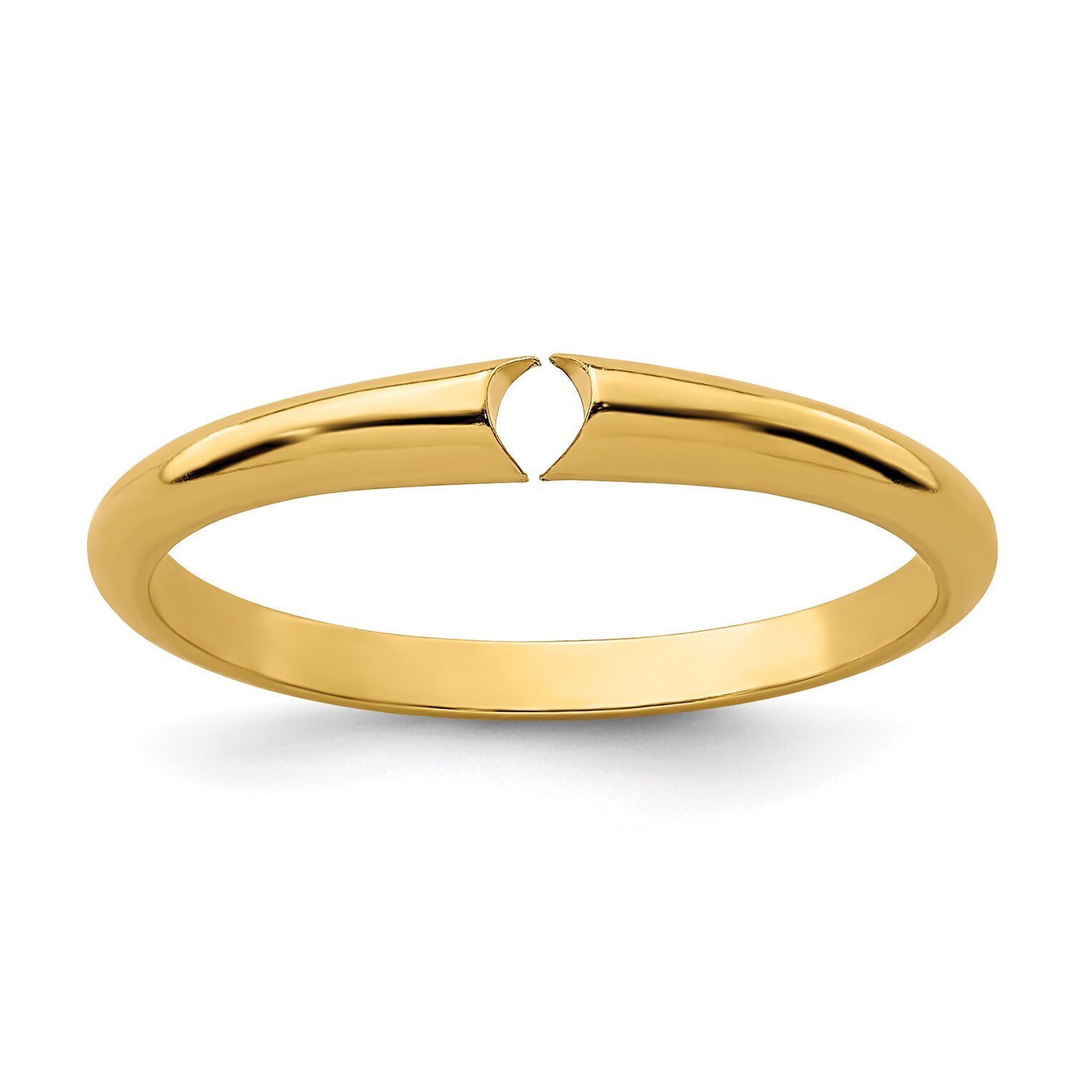 Round End 1/2 round Medium Weight Shank 14k Yellow Gold YGSH22, MPN: YGSH22,