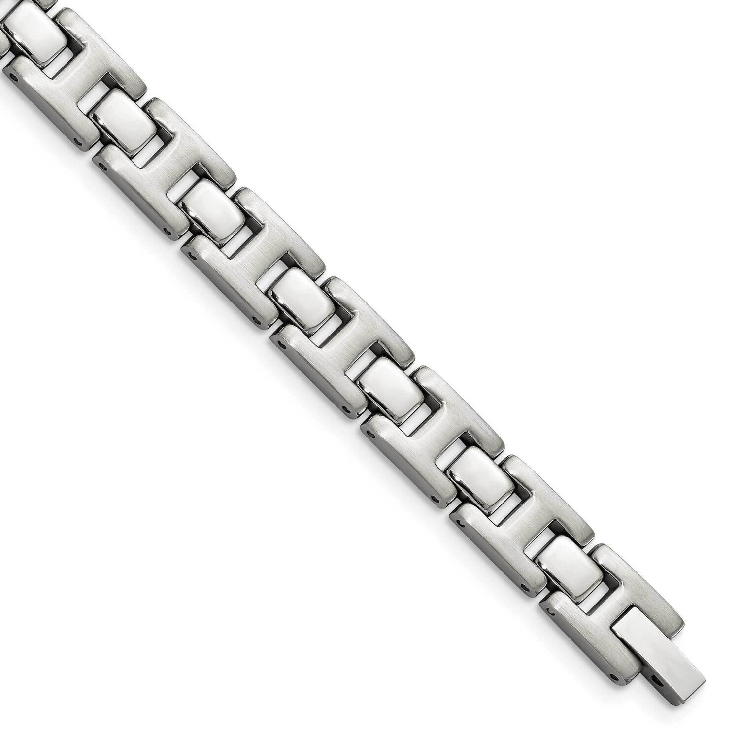 8.5 Inch Bracelet Stainless Steel Brushed and Polished SRB102-8.5 by Chisel, MPN: SRB102-8.5, 88395…