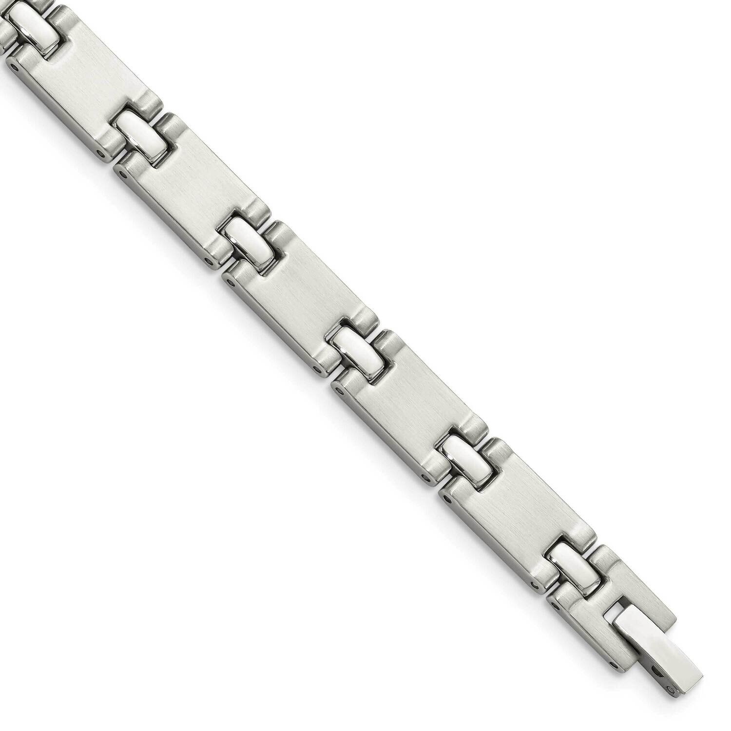 8.5 Inch Bracelet Stainless Steel Brushed and Polished SRB103-8.5 by Chisel, MPN: SRB103-8.5, 88395…