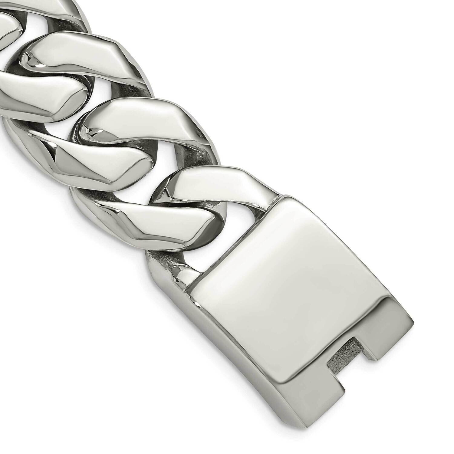 9 Inch Bracelet Stainless Steel Polished SRB1050-9 by Chisel, MPN: SRB1050-9, 886774648132