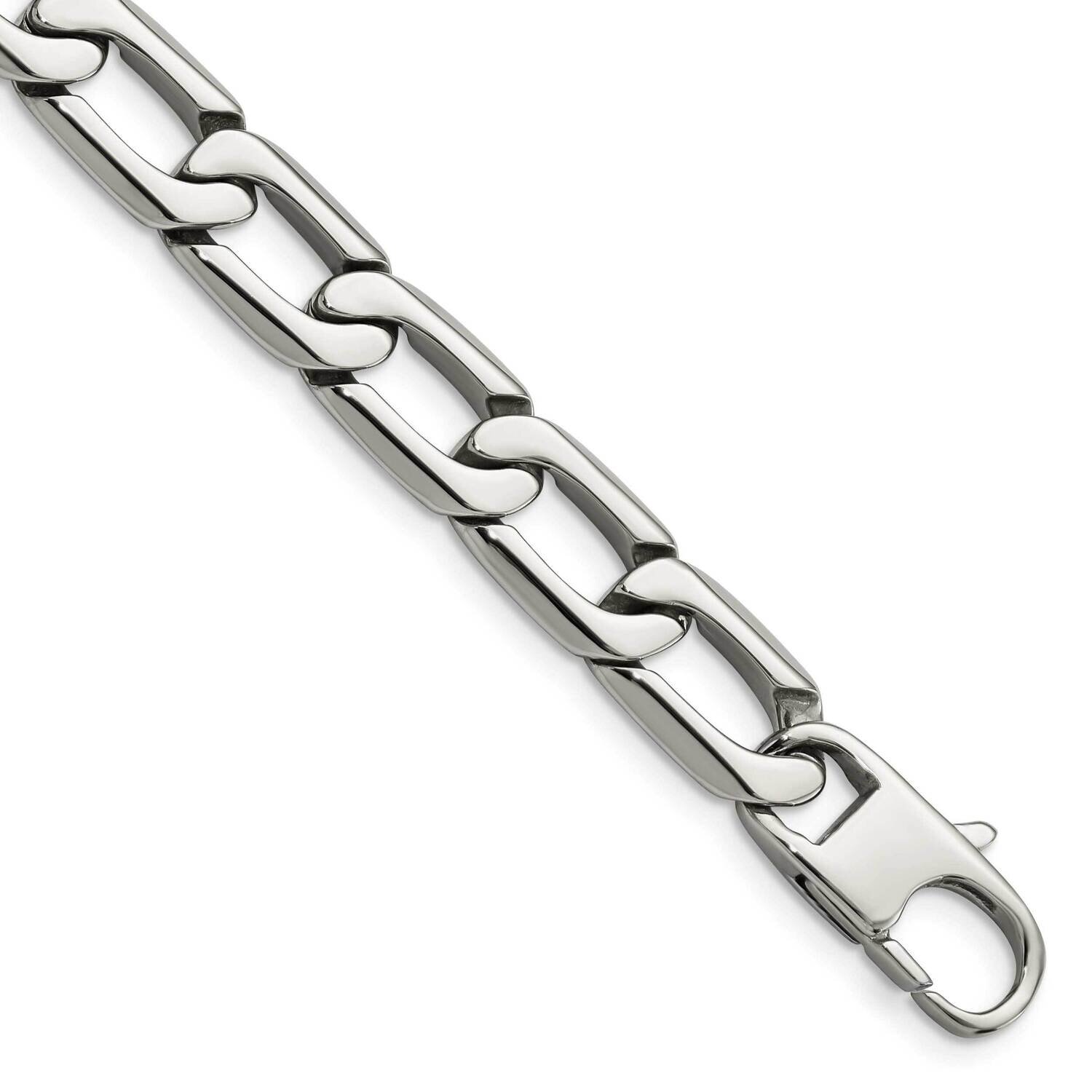 Squares Bracelet Stainless Steel Polished SRB1106-8.5