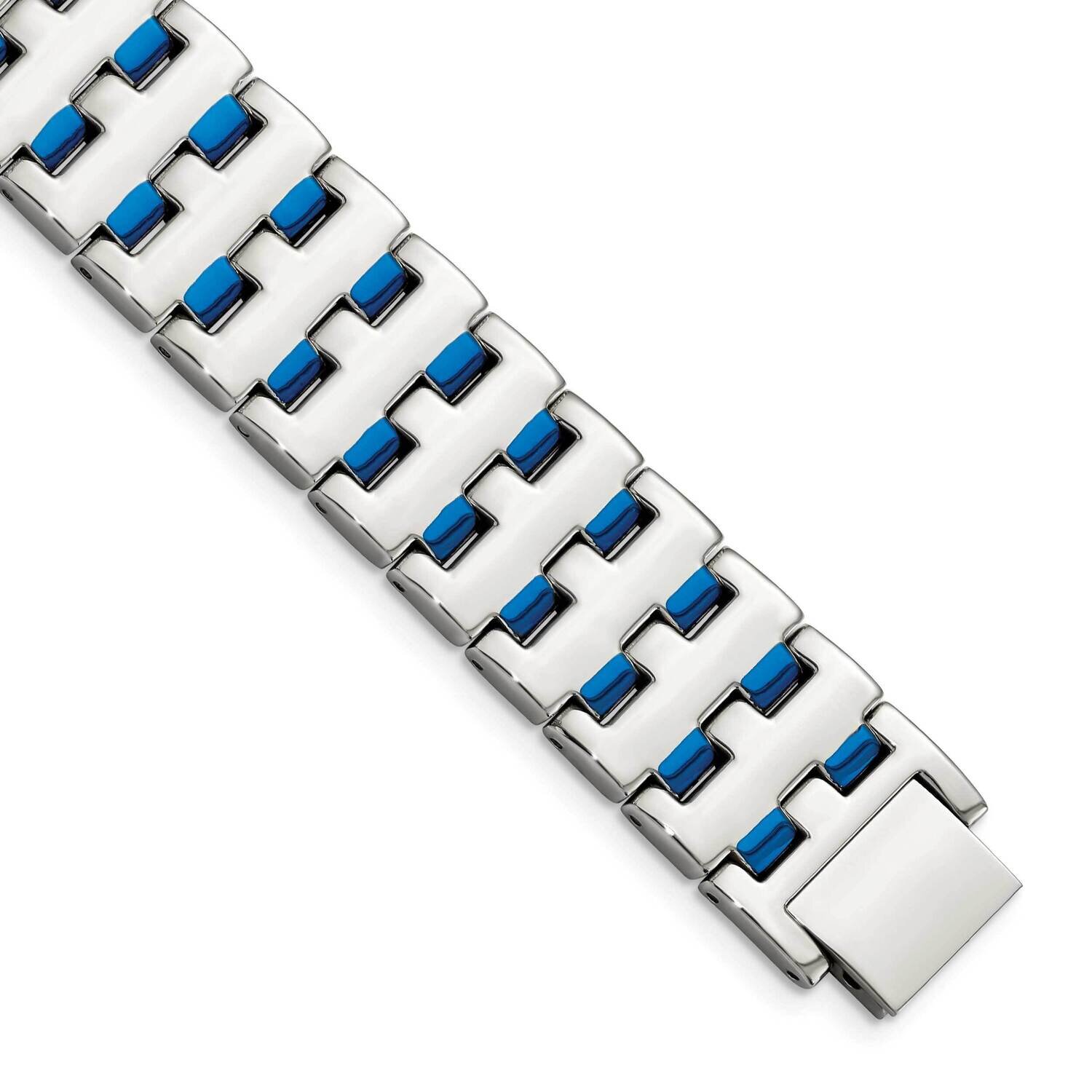 Blue IP-plated Bracelet Stainless Steel SRB1240-8
