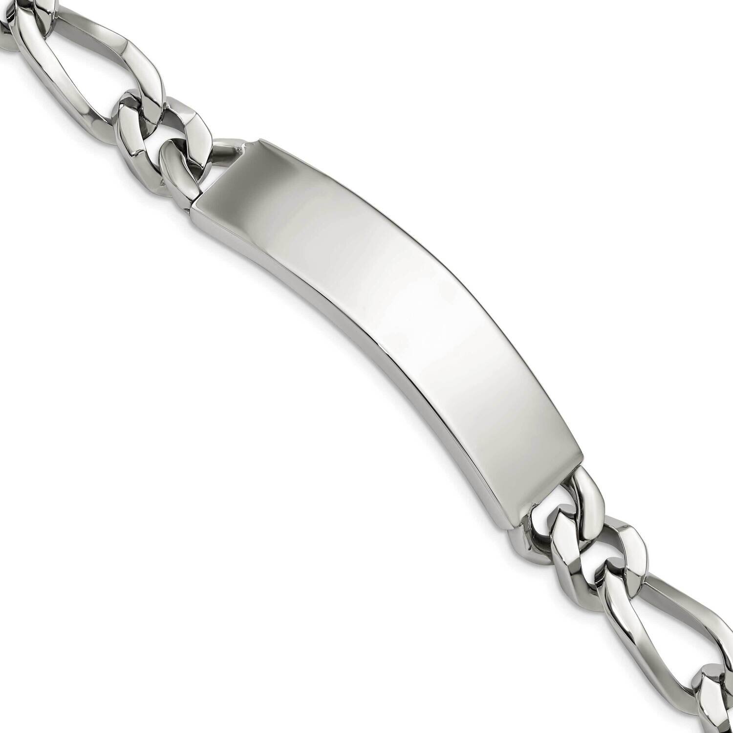 Large ID Bracelet Stainless Steel Polished SRB1405-9 by Chisel, MPN: SRB1405-9, 886774672601