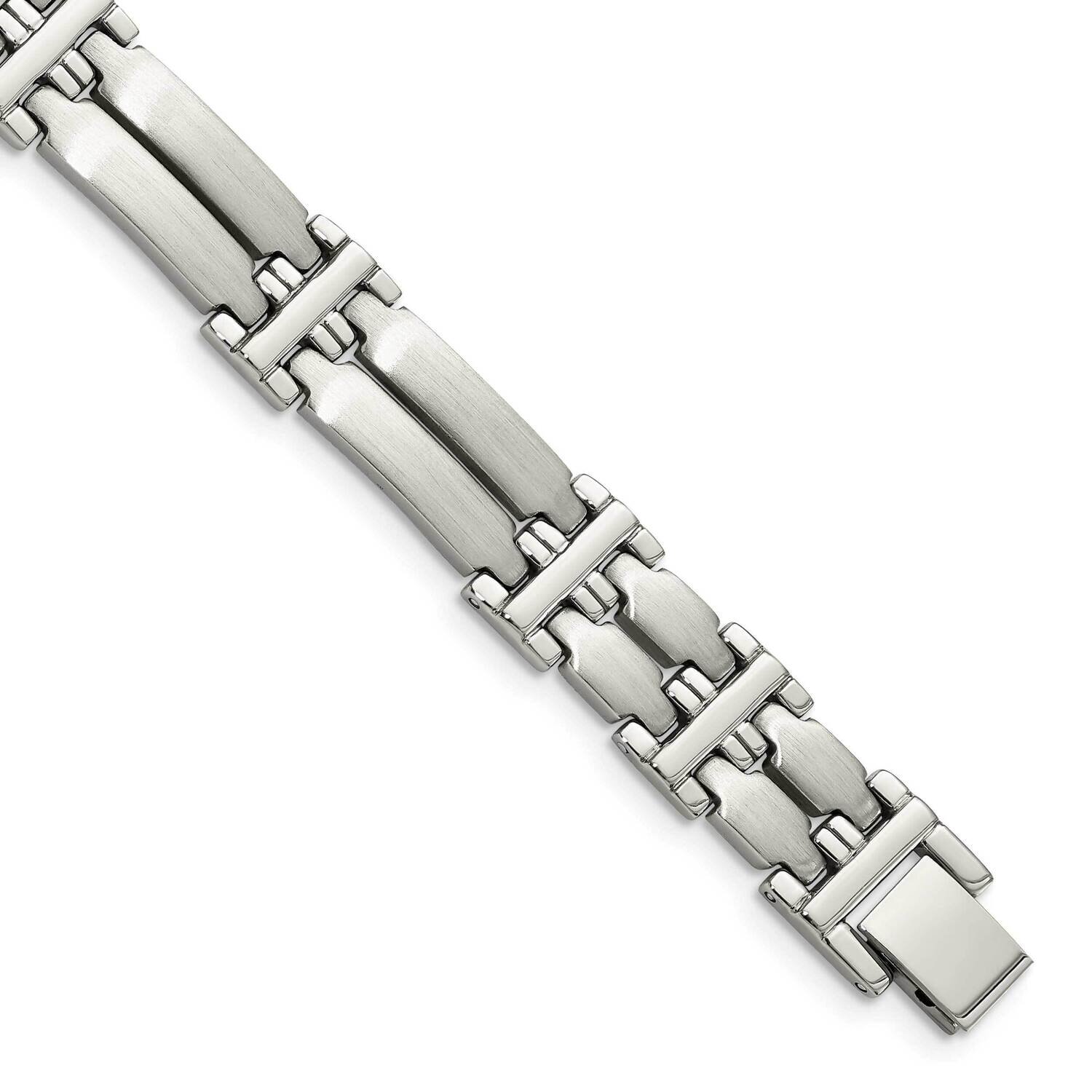 Link Bracelet Stainless Steel Brushed and Polished SRB1417-8.5 by Chisel, MPN: SRB1417-8.5, 8867746…