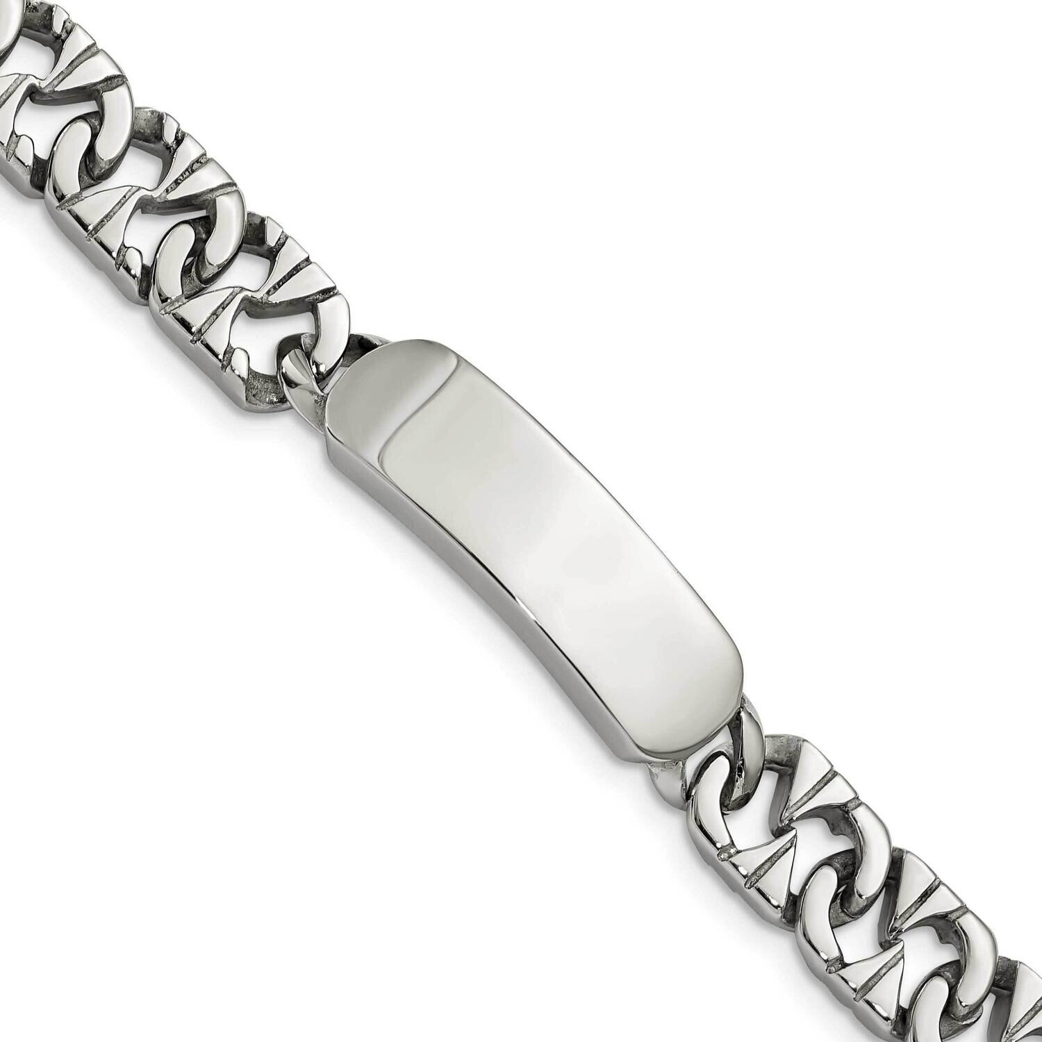 ID Bracelet Stainless Steel Polished SRB1482-8.5 by Chisel, MPN: SRB1482-8.5, 886774968346