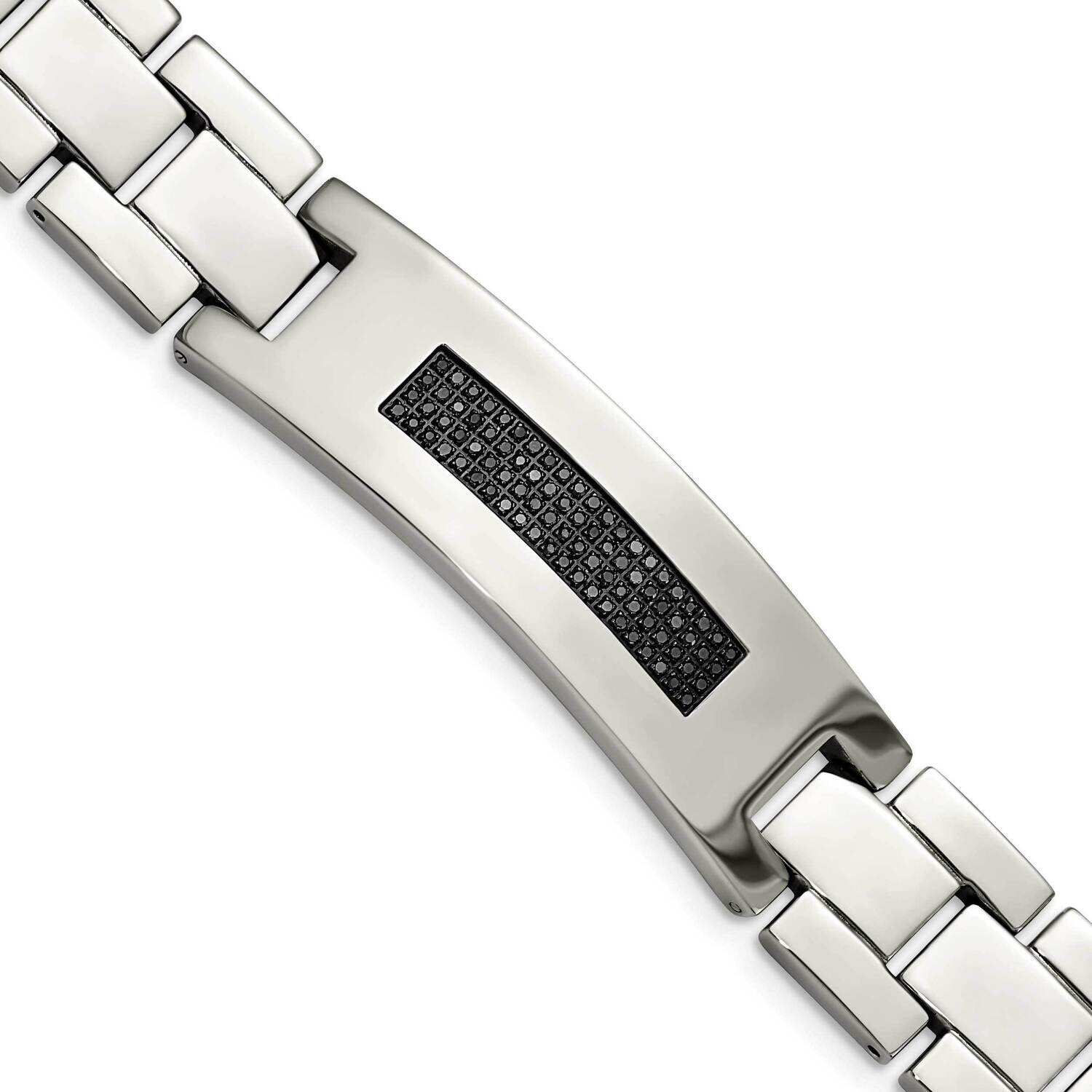 1/2ct tw. Diamond Bracelet Stainless Steel Polished SRB1535-8.25