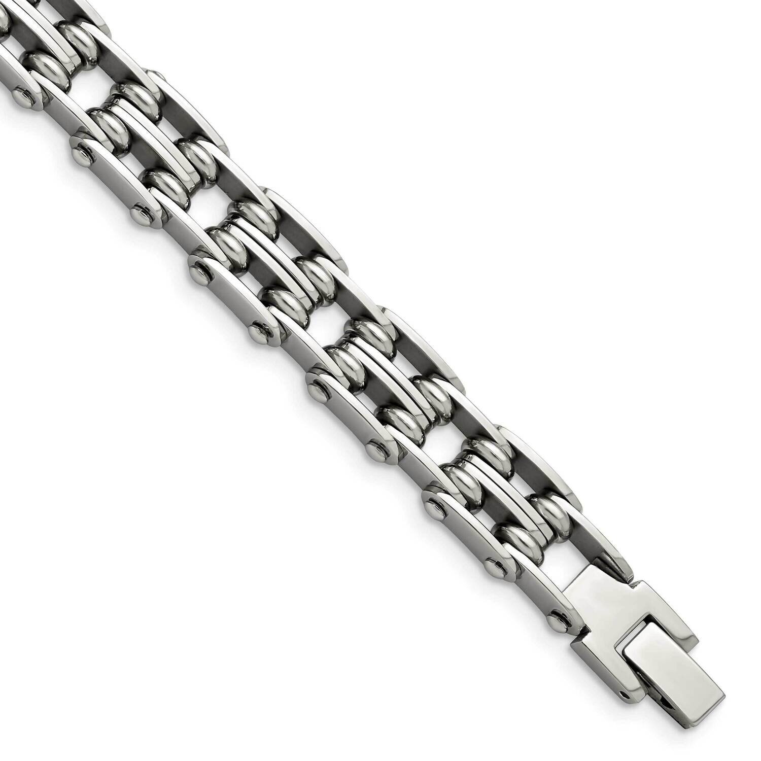 8.5 Inch Bracelet Stainless Steel Polished SRB193-8.5 by Chisel, MPN: SRB193-8.5, 883957745589