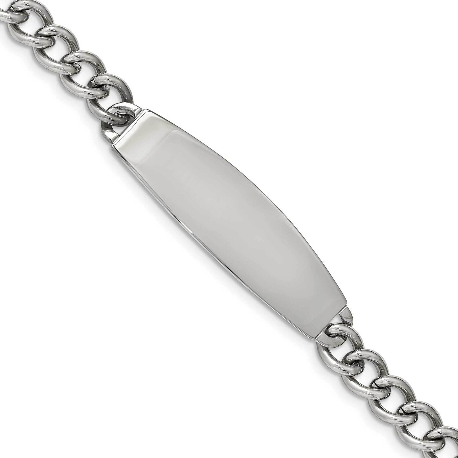 ID 8.5 Inch Bracelet Stainless Steel Polished SRB223-8.75 by Chisel, MPN: SRB223-8.75, 883957745718