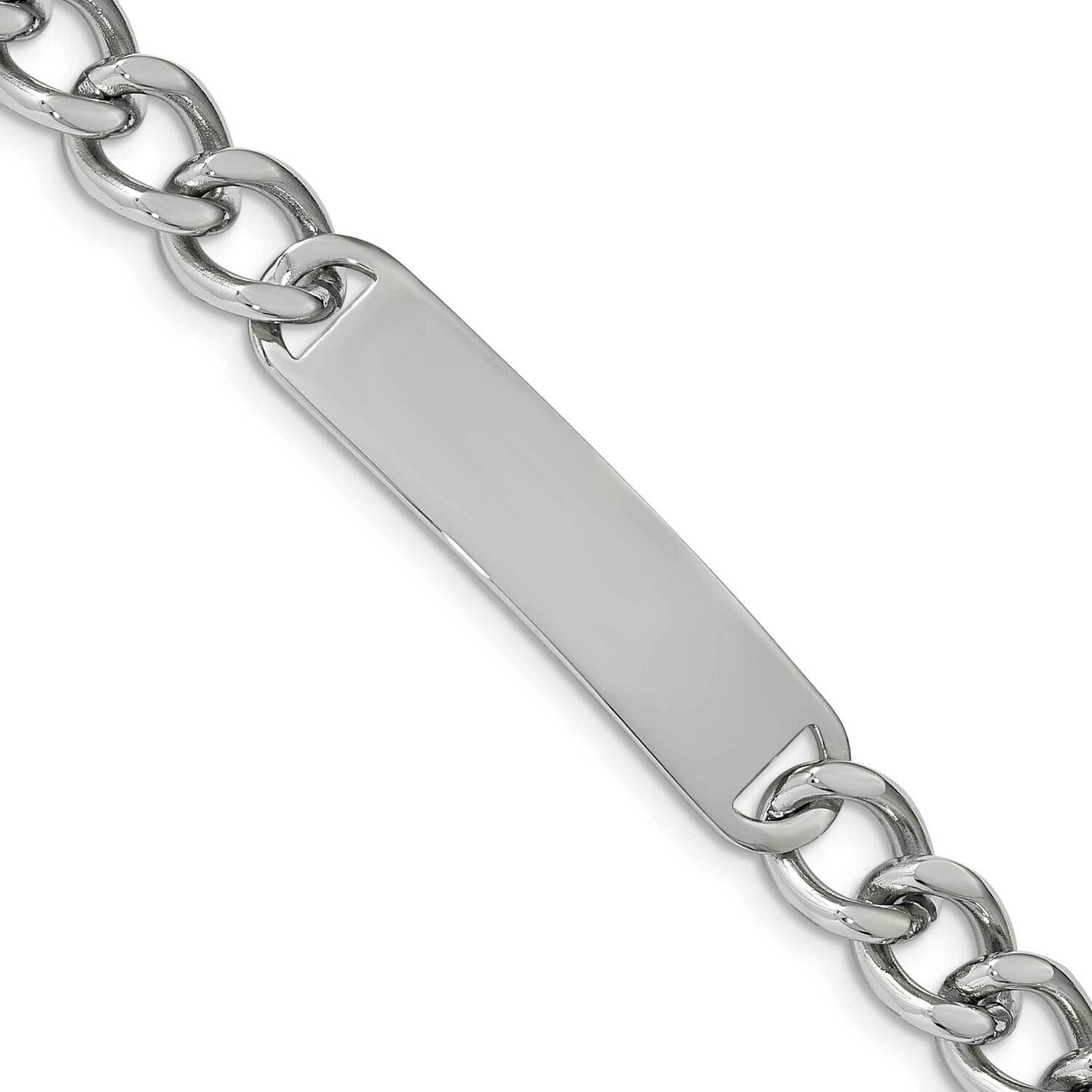 ID 8.50 Inch Bracelet Stainless Steel Polished SRB224-8.5 by Chisel, MPN: SRB224-8.5, 883957745725