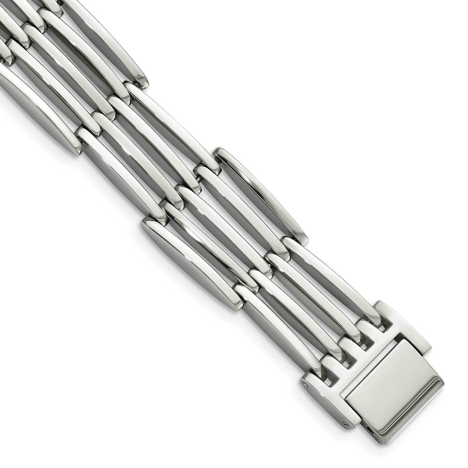 8.5 Inch Bracelet Stainless Steel Polished SRB510-8.5 by Chisel, MPN: SRB510-8.5, 886774035543