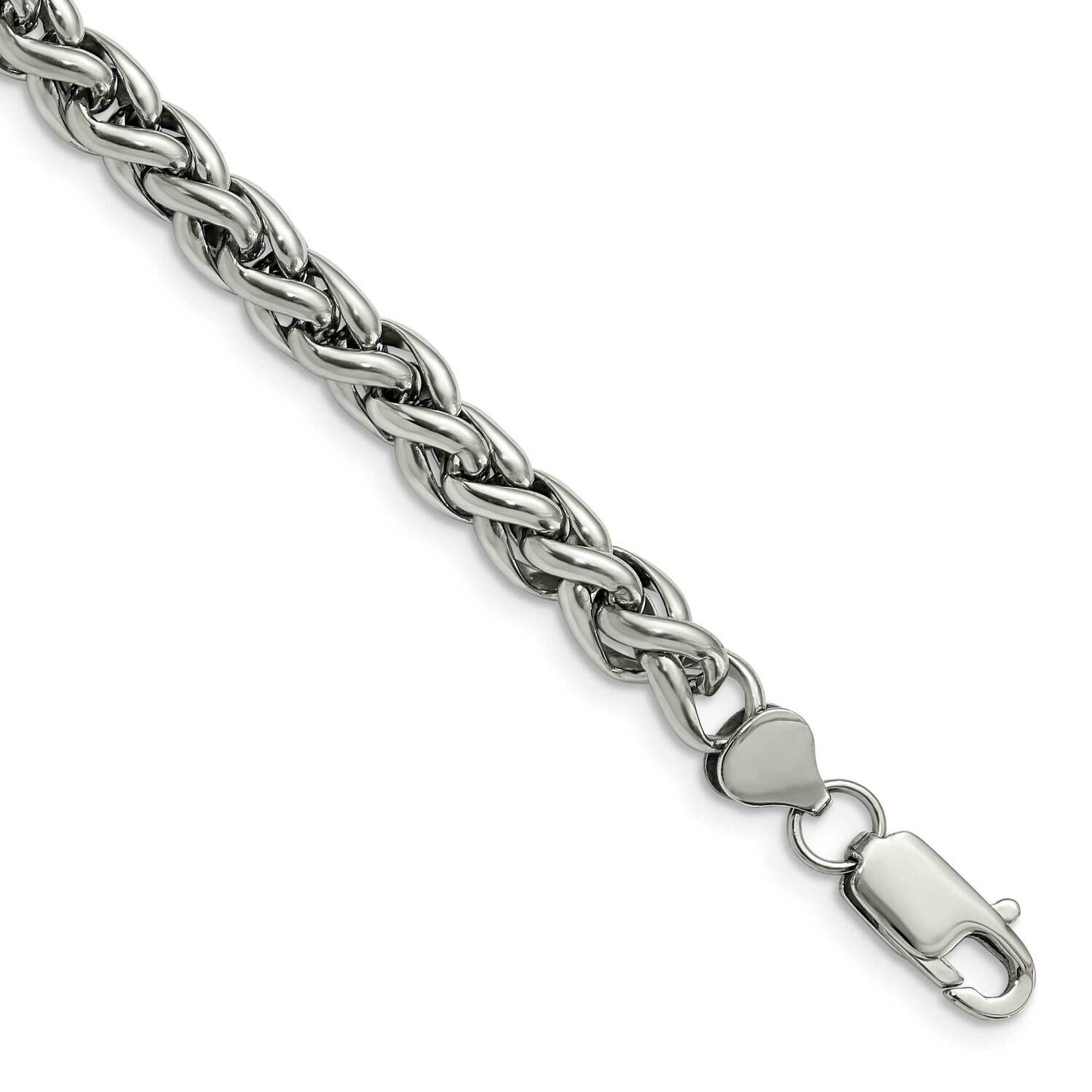 8.5 Inch Bracelet Stainless Steel Polished SRB846-8.5