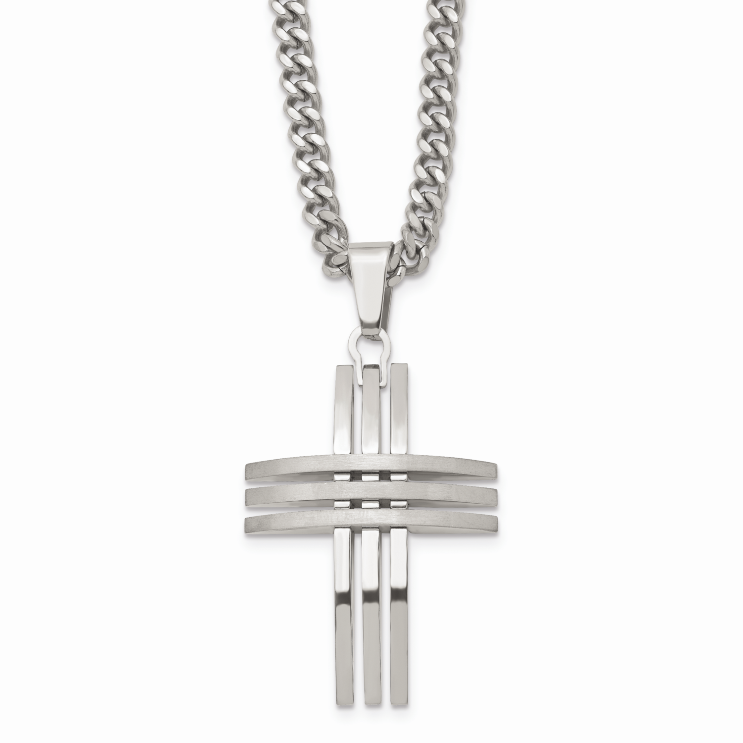 Cross Necklace Stainless Steel SRN105-24