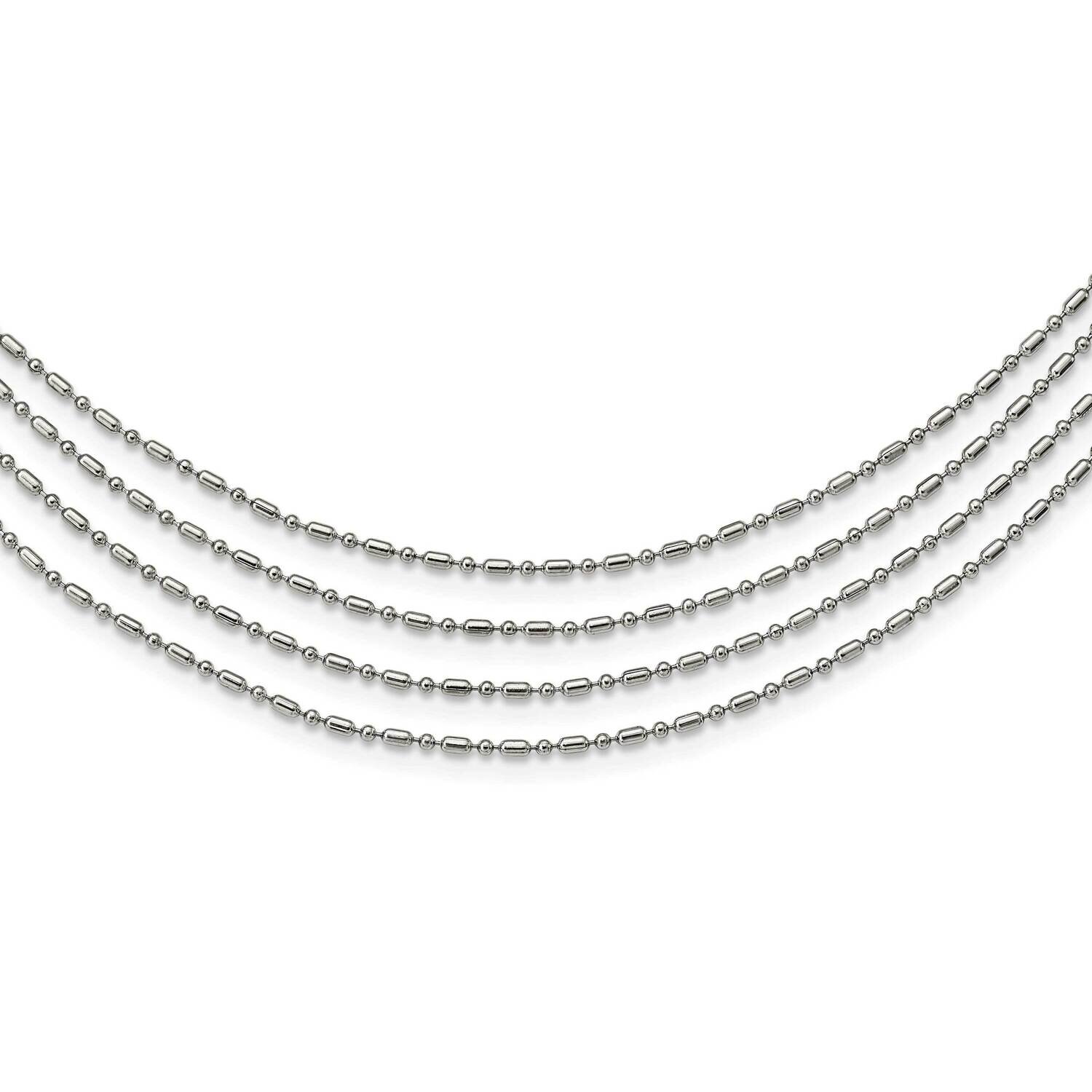 Multichain 17in Necklace Stainless Steel SRN1083-17 by Chisel, MPN: SRN1083-17, 191101382338