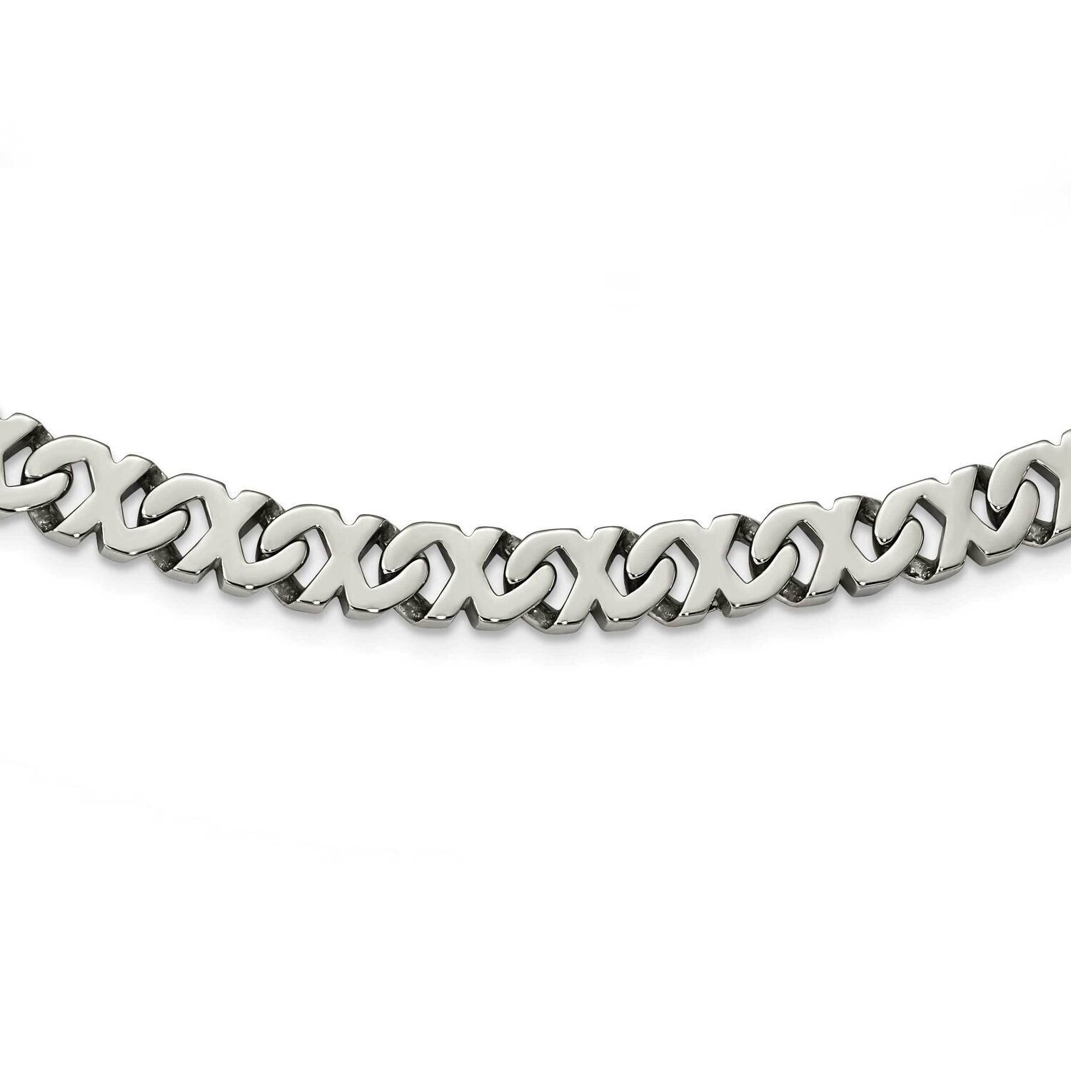 Fancy Xs 24 Inch Necklace Stainless Steel Polished SRN1096-24 by Chisel, MPN: SRN1096-24, 883957576…
