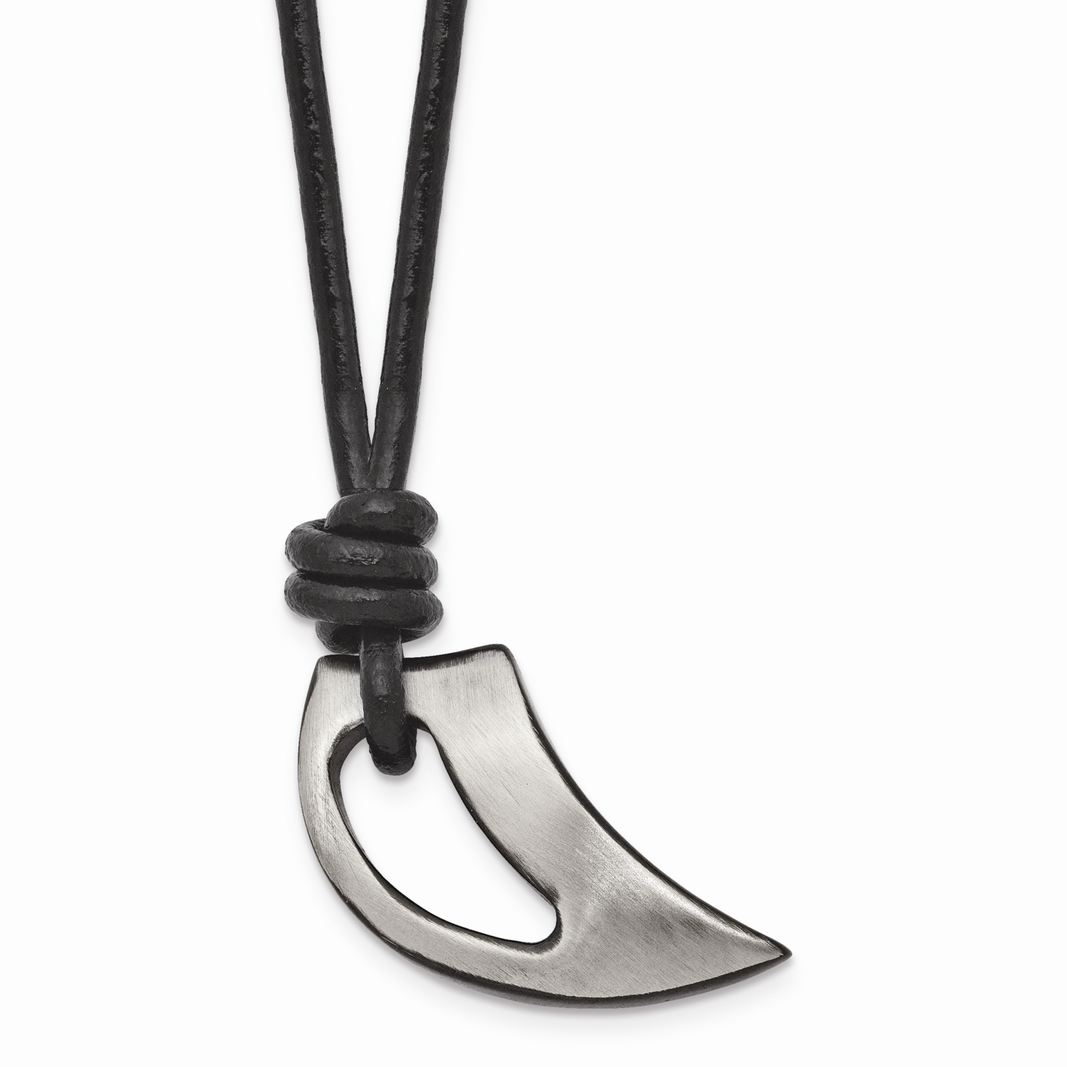 Brushed Black IP-plated Claw Necklace Stainless Steel Polished SRN1475-20 by Chisel, MPN: SRN1475-2…