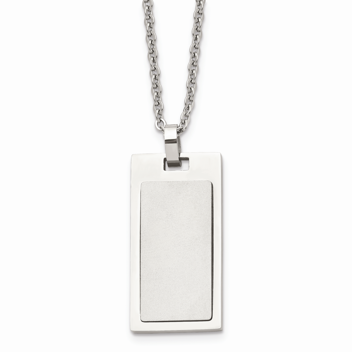 Necklace Stainless Steel Brushed and Polished SRN1588-22