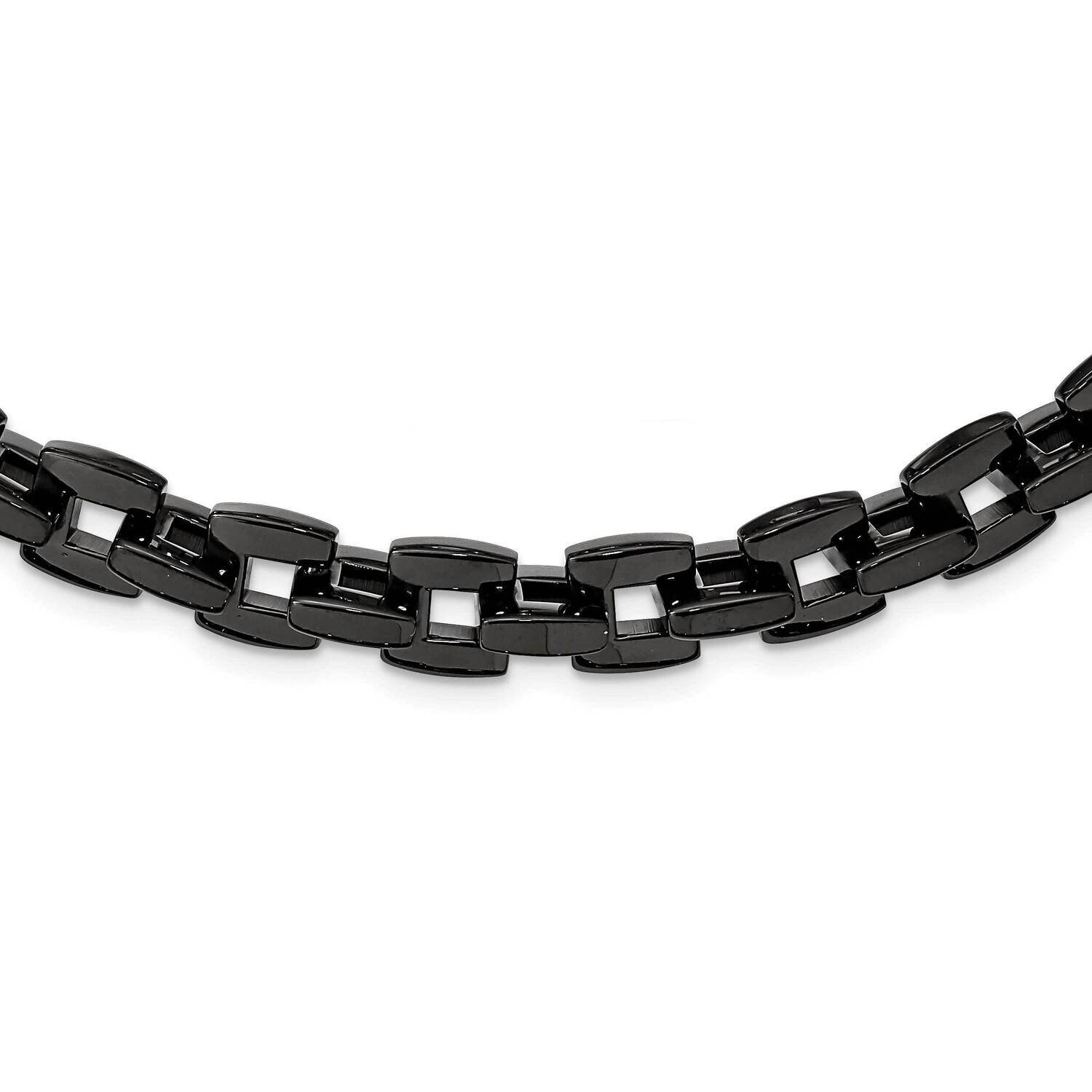 Black IP-plated 19.75 Inch Necklace Stainless Steel SRN165-20