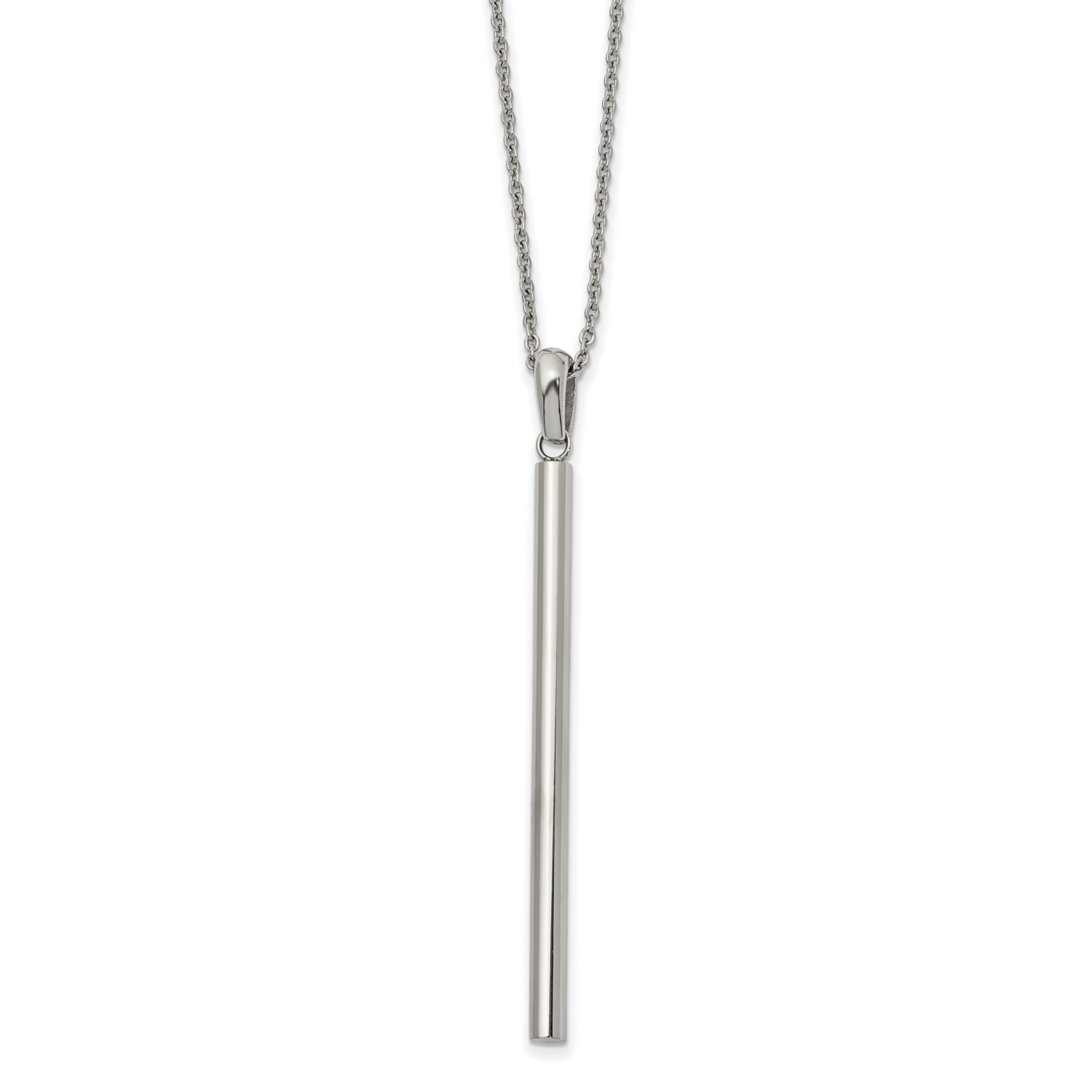 Bar 2 Inch ch Extension 16 inch Necklace Stainless Steel Polished SRN2593-16 by Chisel, MPN: SRN259…
