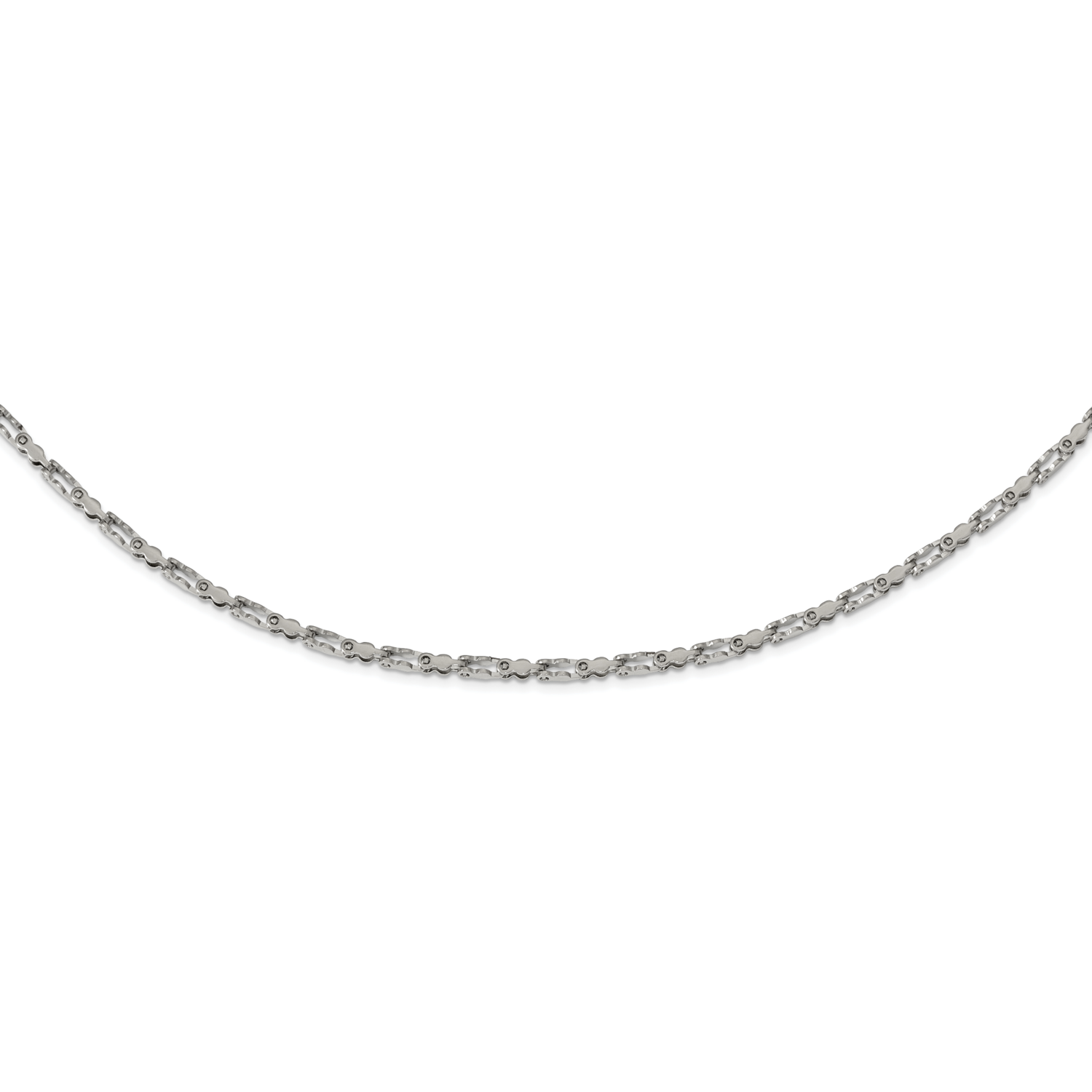 Fancy Link 18 Inch Chain Stainless Steel Polished SRN2712
