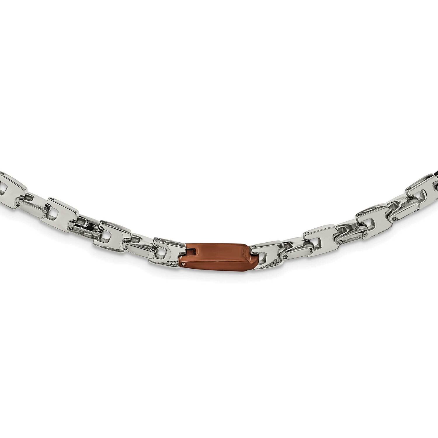 Brown IP-plated 24 Inch Necklace Stainless Steel SRN352-24