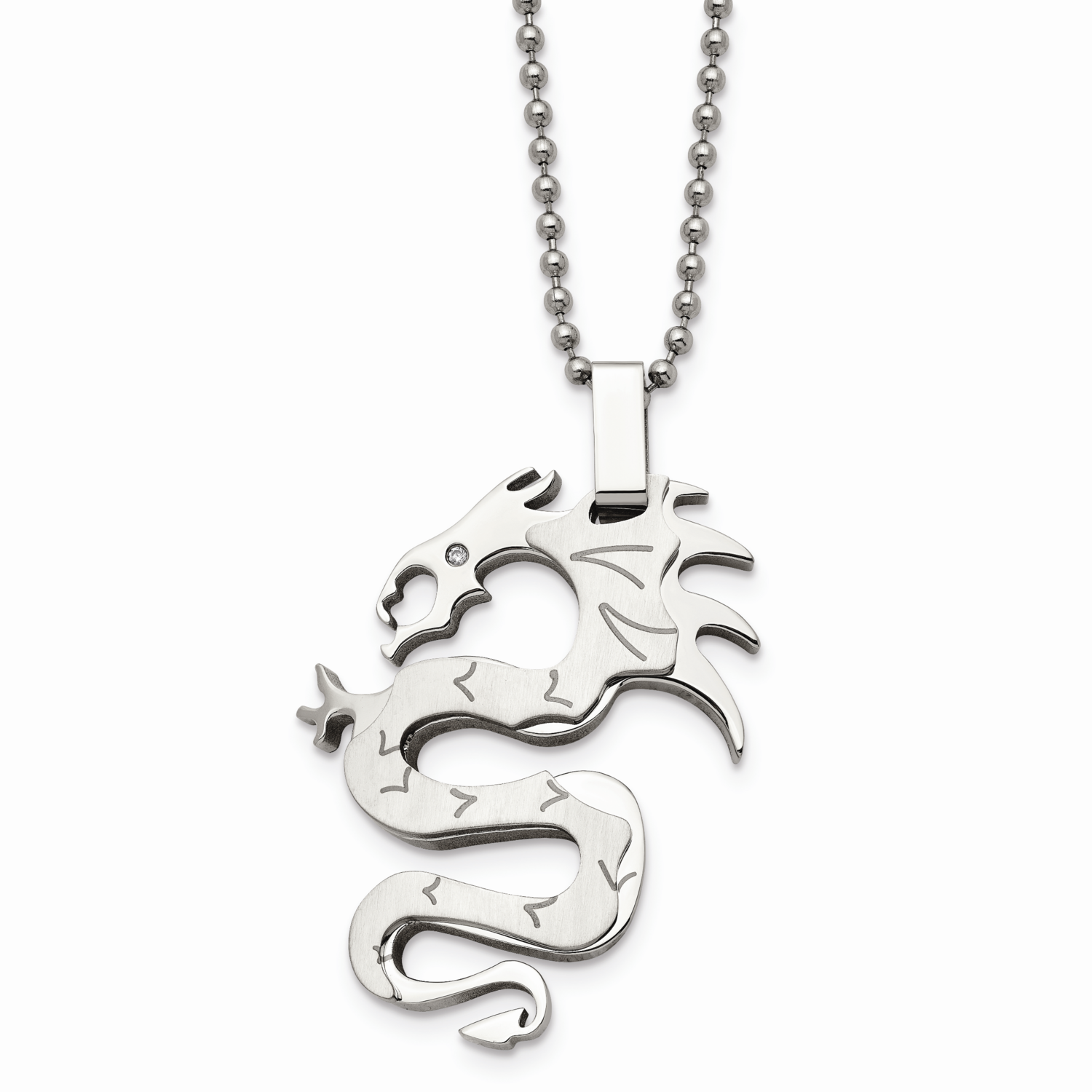 Dragon Necklace Stainless Steel SRN422-22