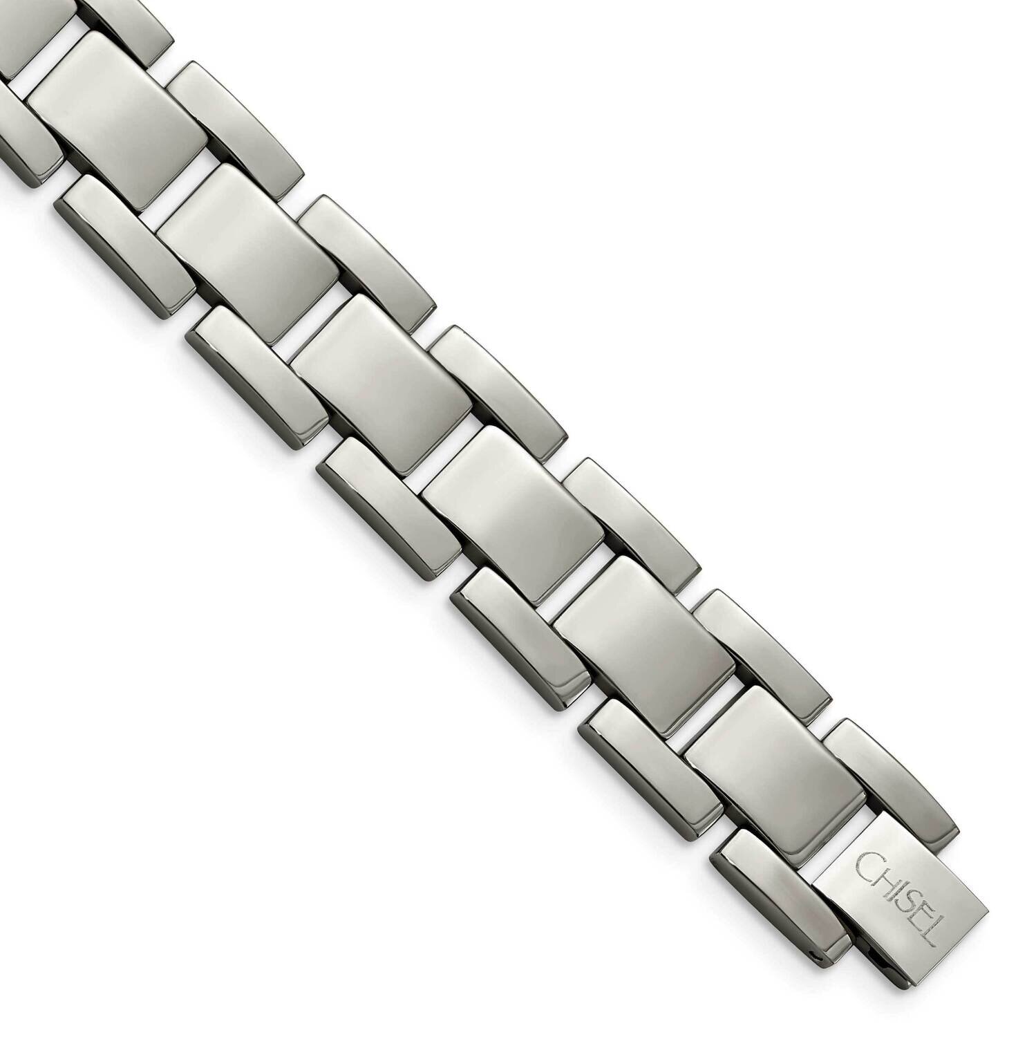 Polished 8.5 Inch Bracelet Titanium TBB105-8.5