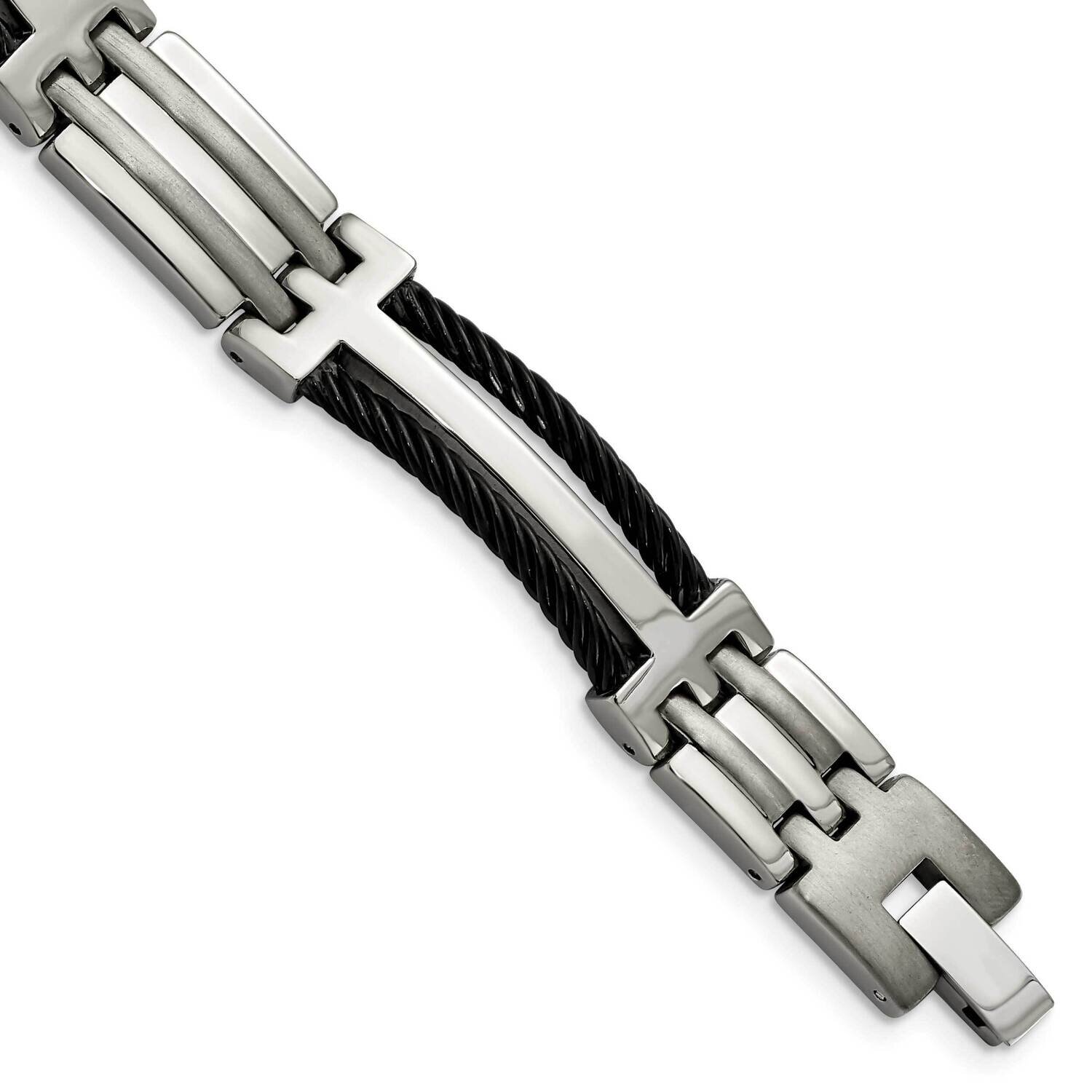 Black Plating 8.5 Inch Bracelet Titanium TBB133-8.5 by Chisel, MPN: TBB133-8.5, 883957874388