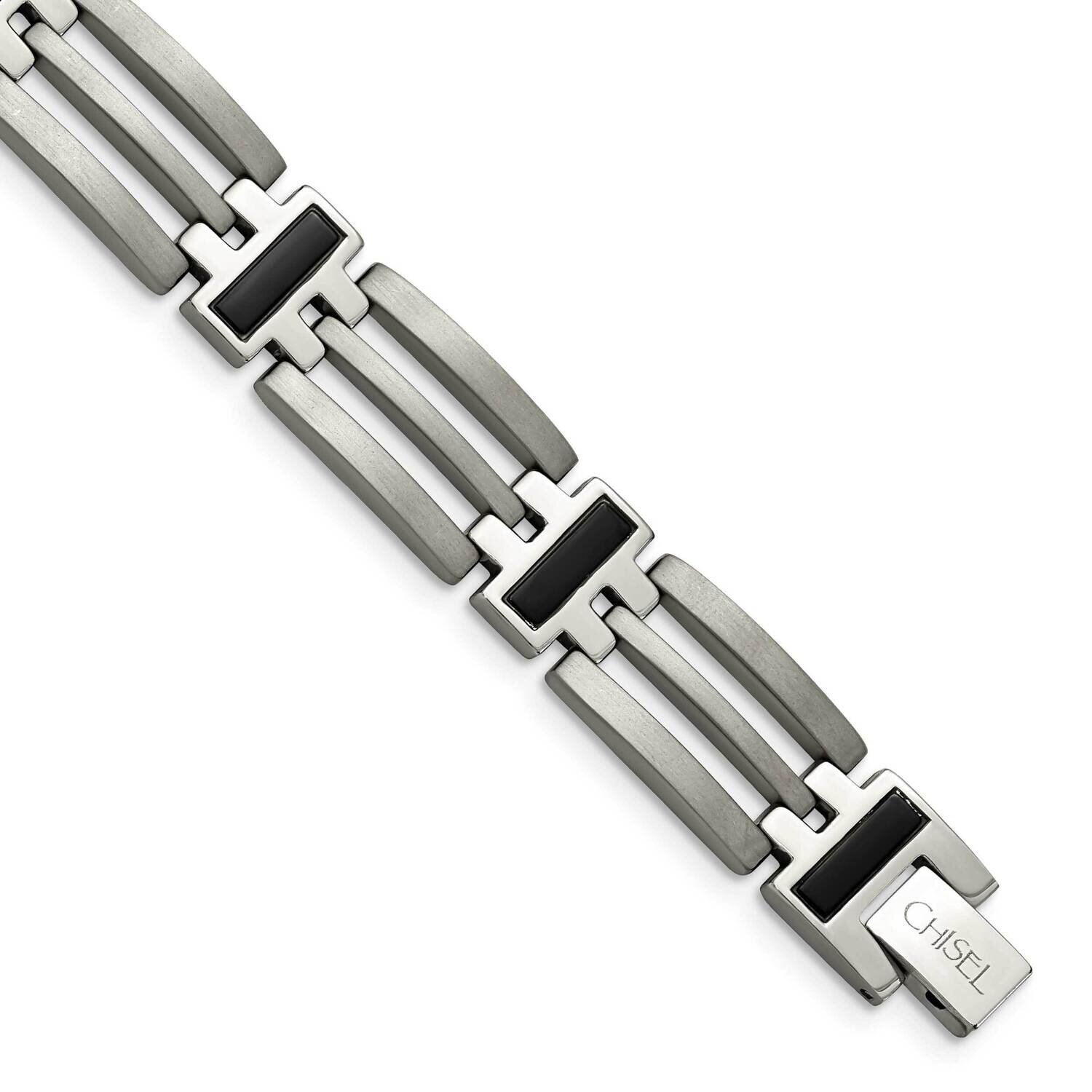 IP-plated 8.5 Inch Bracelet Titanium TBB137-8.5