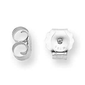 Medium Friction Earring Nut 10k White Gold 1W2702, MPN: 1W2702,