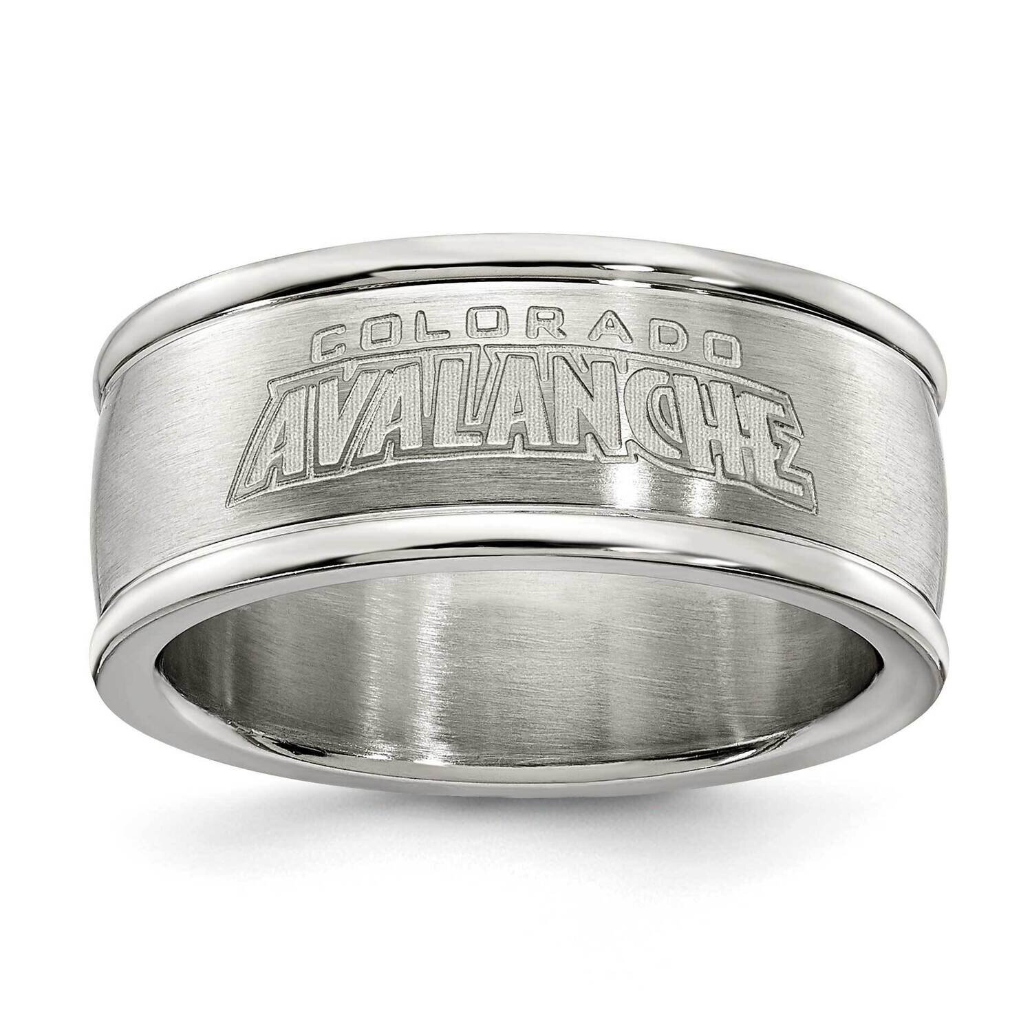 Colorado Avalanche Logo Band Ring Stainless Steel AVA035-SZ6, MPN: AVA035, 634401802699