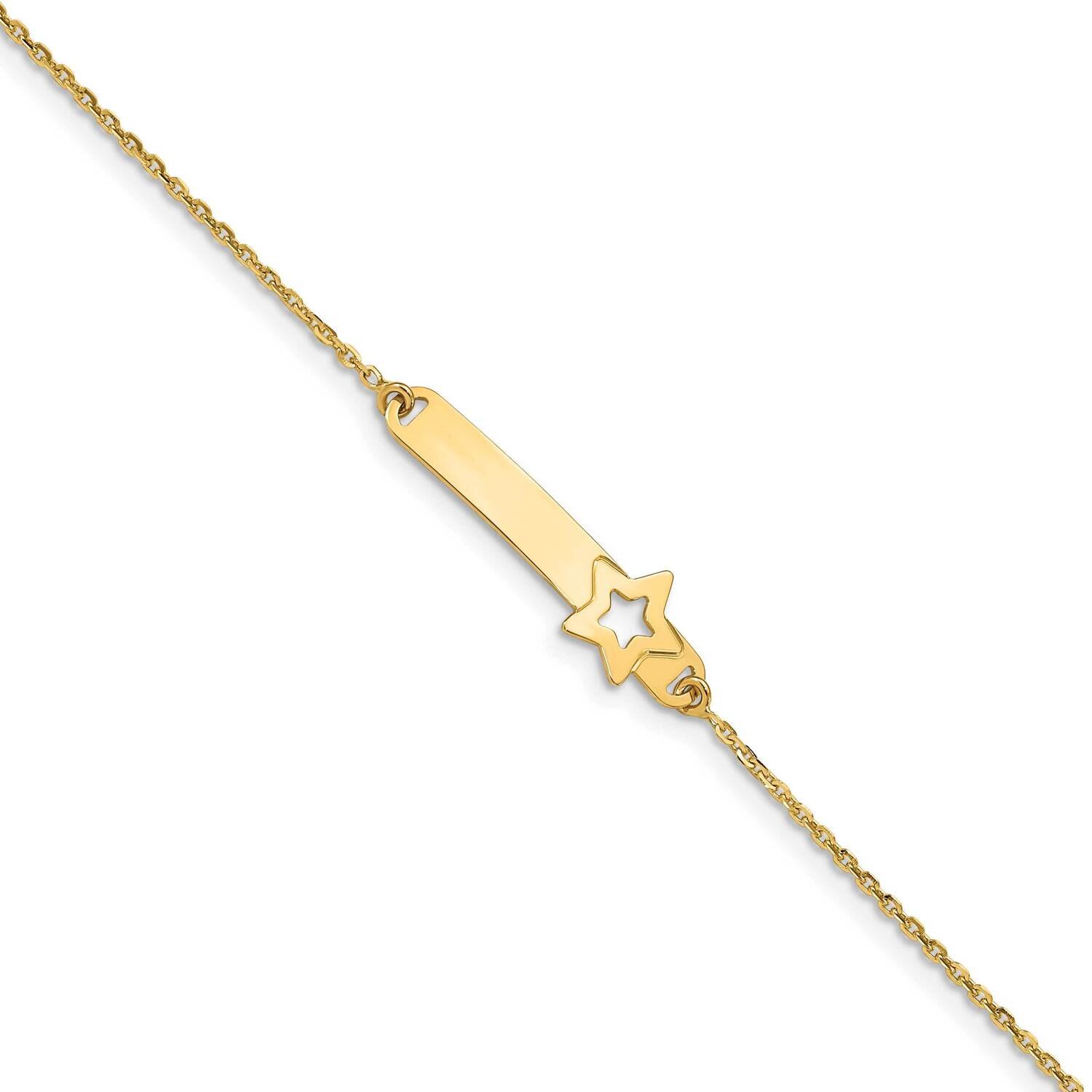 Star with 1 In Extender Children&#39;s Id Bracelet 14k Polished Gold BID114-5.5, MPN: BID114-5.5, 19110…