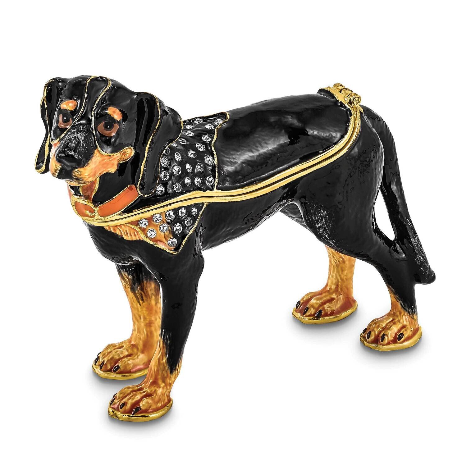 Knox Bluetick Coonhound Trinket Box Bejeweled BJ4041