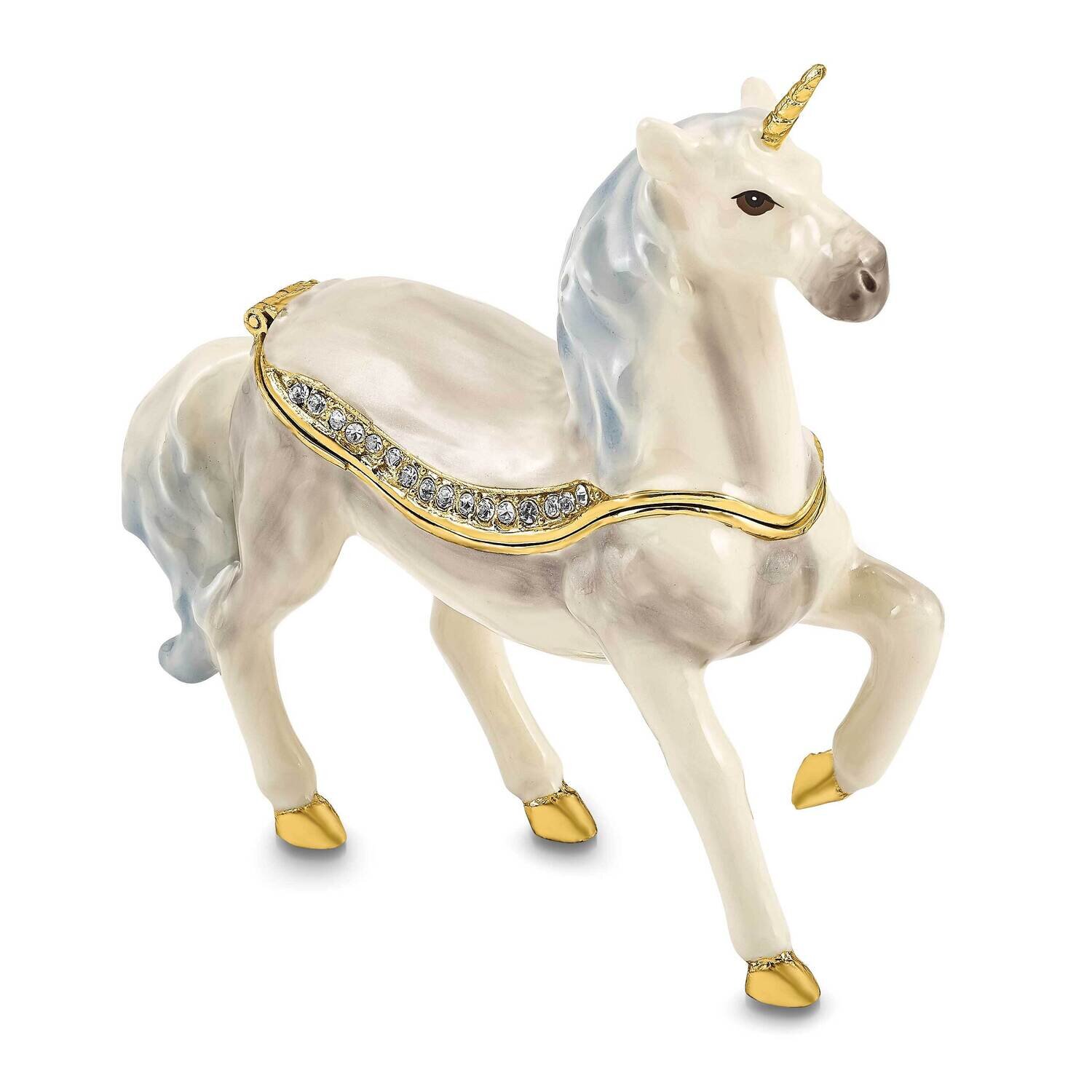 Sunny Enchanted Unicorn Trinket Box Bejeweled BJ4047