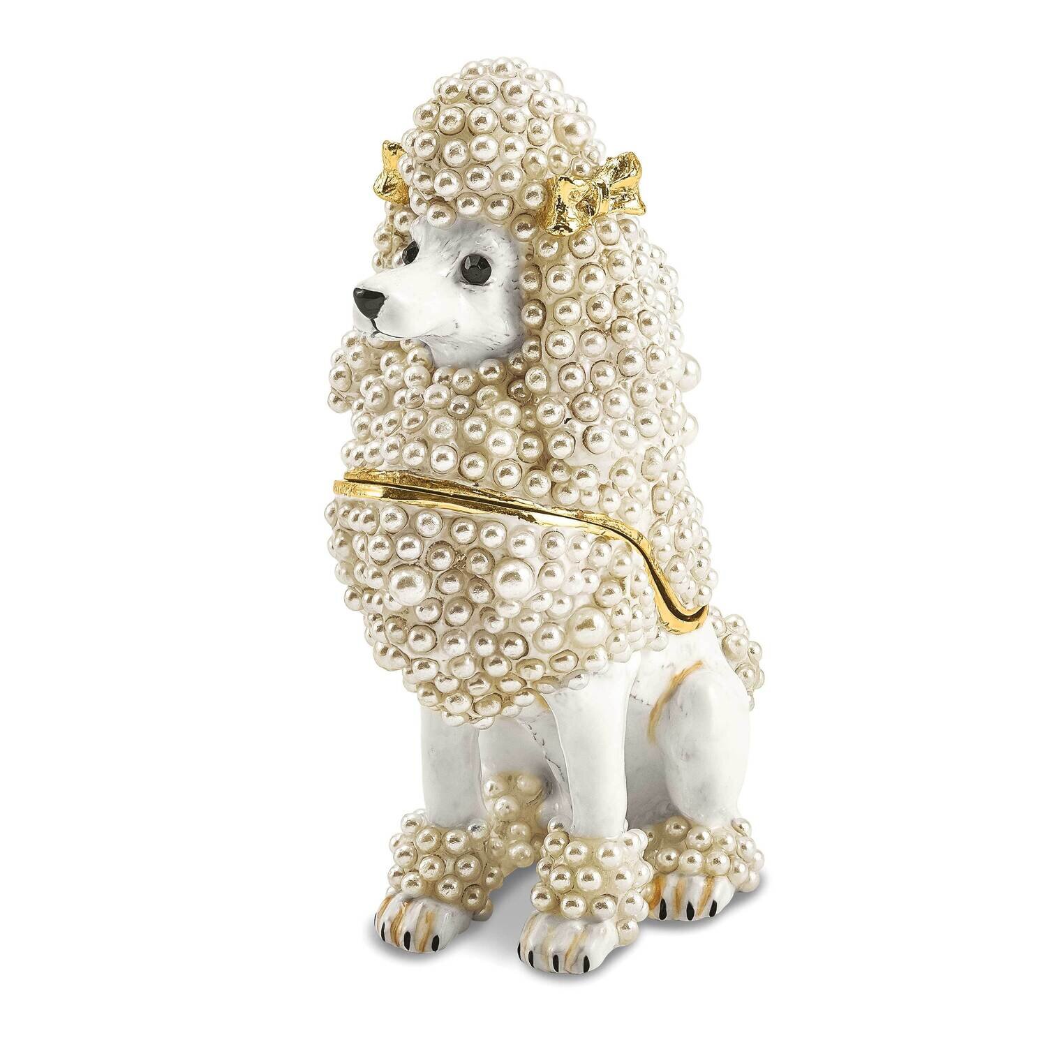 Fifi French Poodle Trinket Box Bejeweled BJ4062