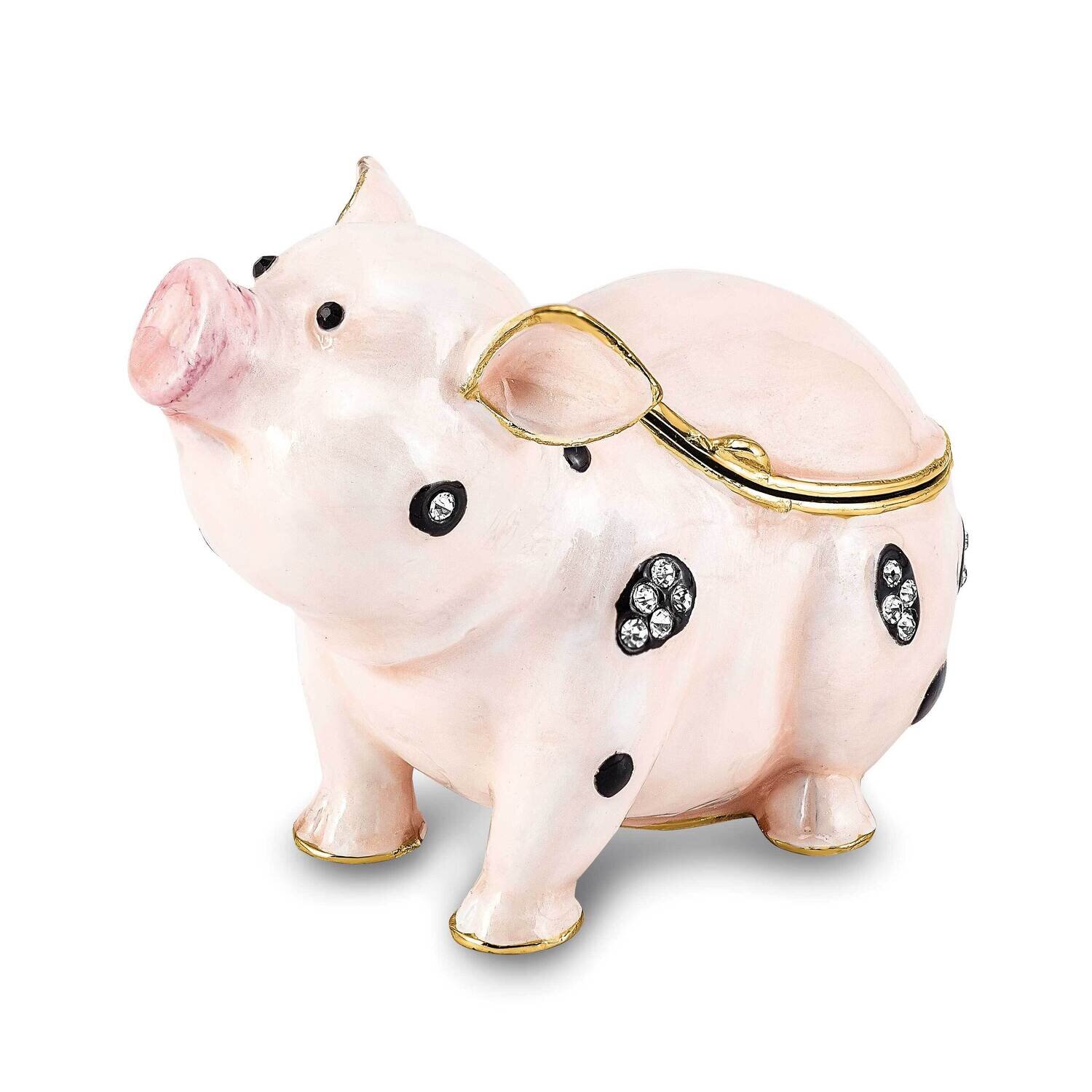 Petunia Spotted Pig Trinket Box Bejeweled BJ4073