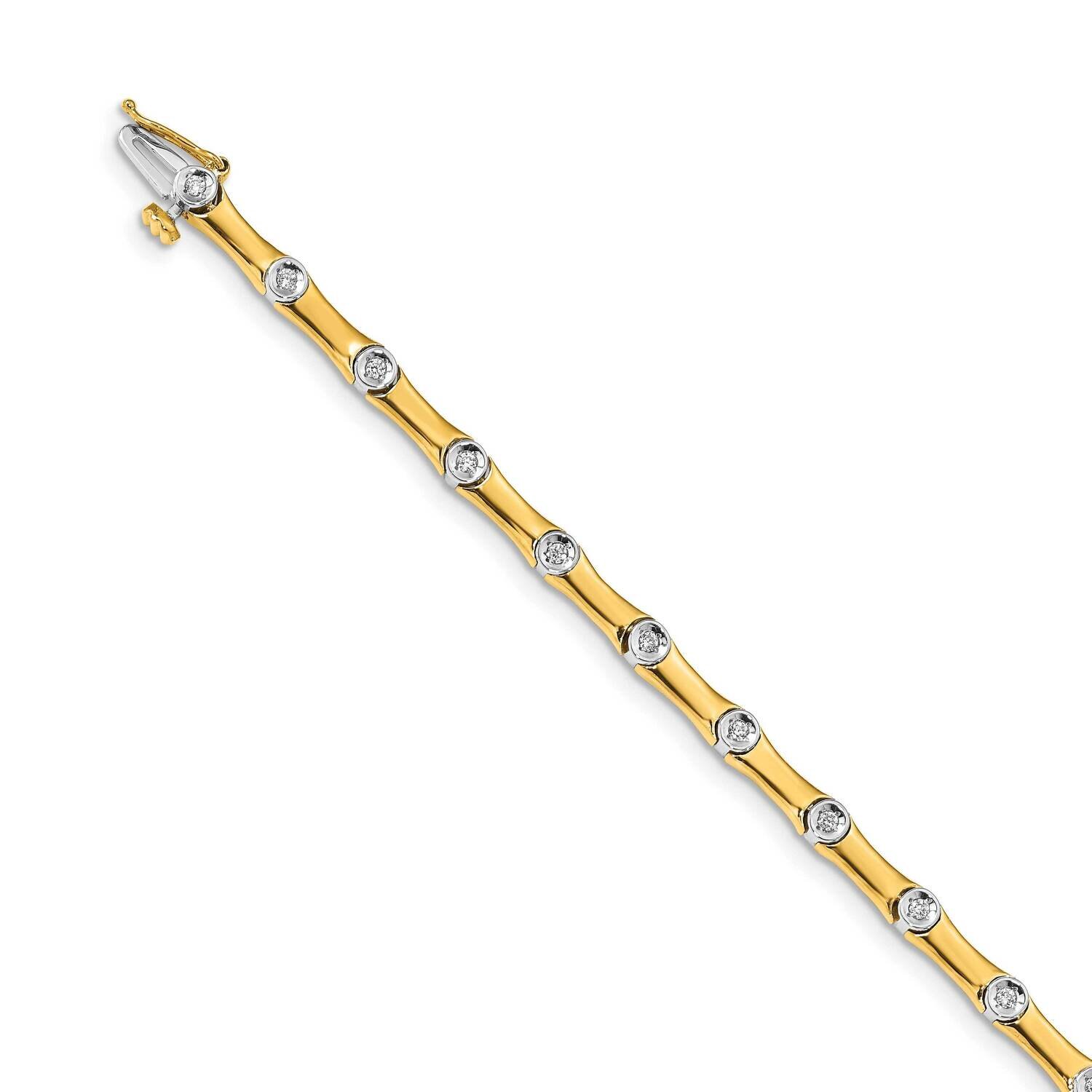 Diamond Bracelet 14k Two-Tone Gold BM4614-025-YWA, MPN: BM4614-025-YWA, 191101332487
