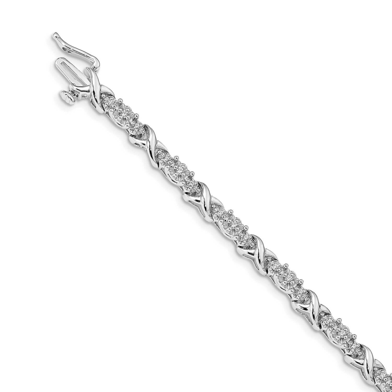 x Bracelet 14k White Gold Diamond BM4616-050-WA